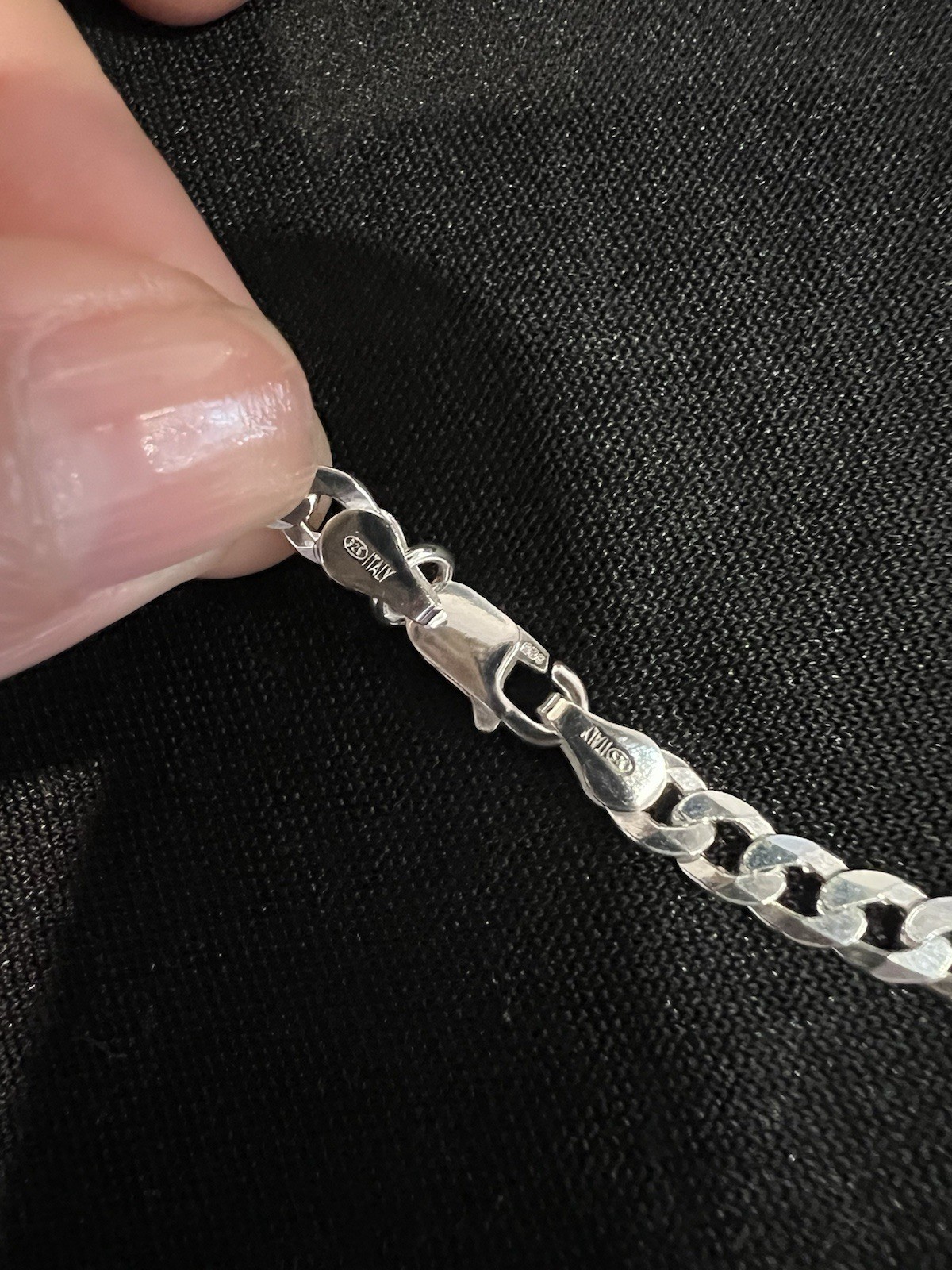 .925 Sterling Silver Male Men’s Women’s Curb Cuban Link Chain Necklace 28″ LONG