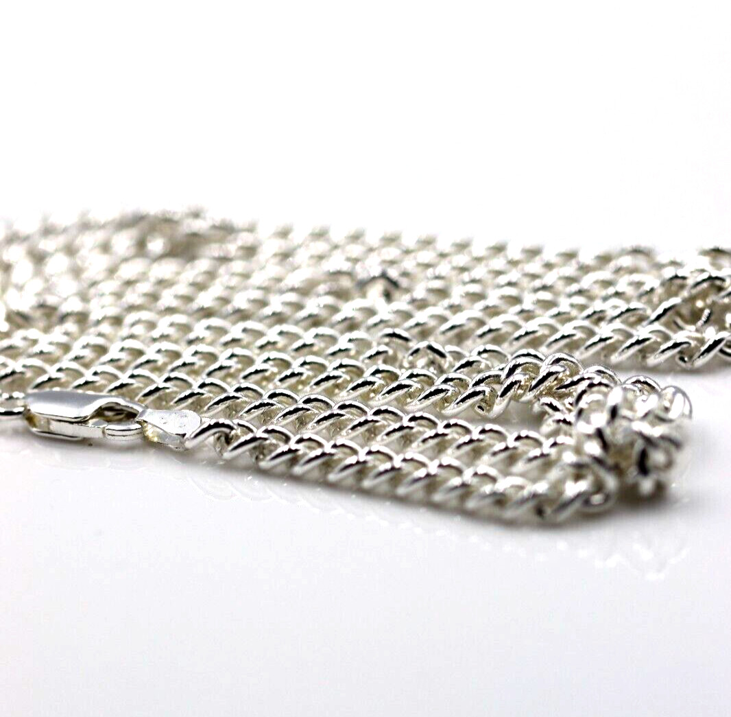 Sterling Silver 925 4mm Round Kerb Curb Chain Necklace 70cm – Free post