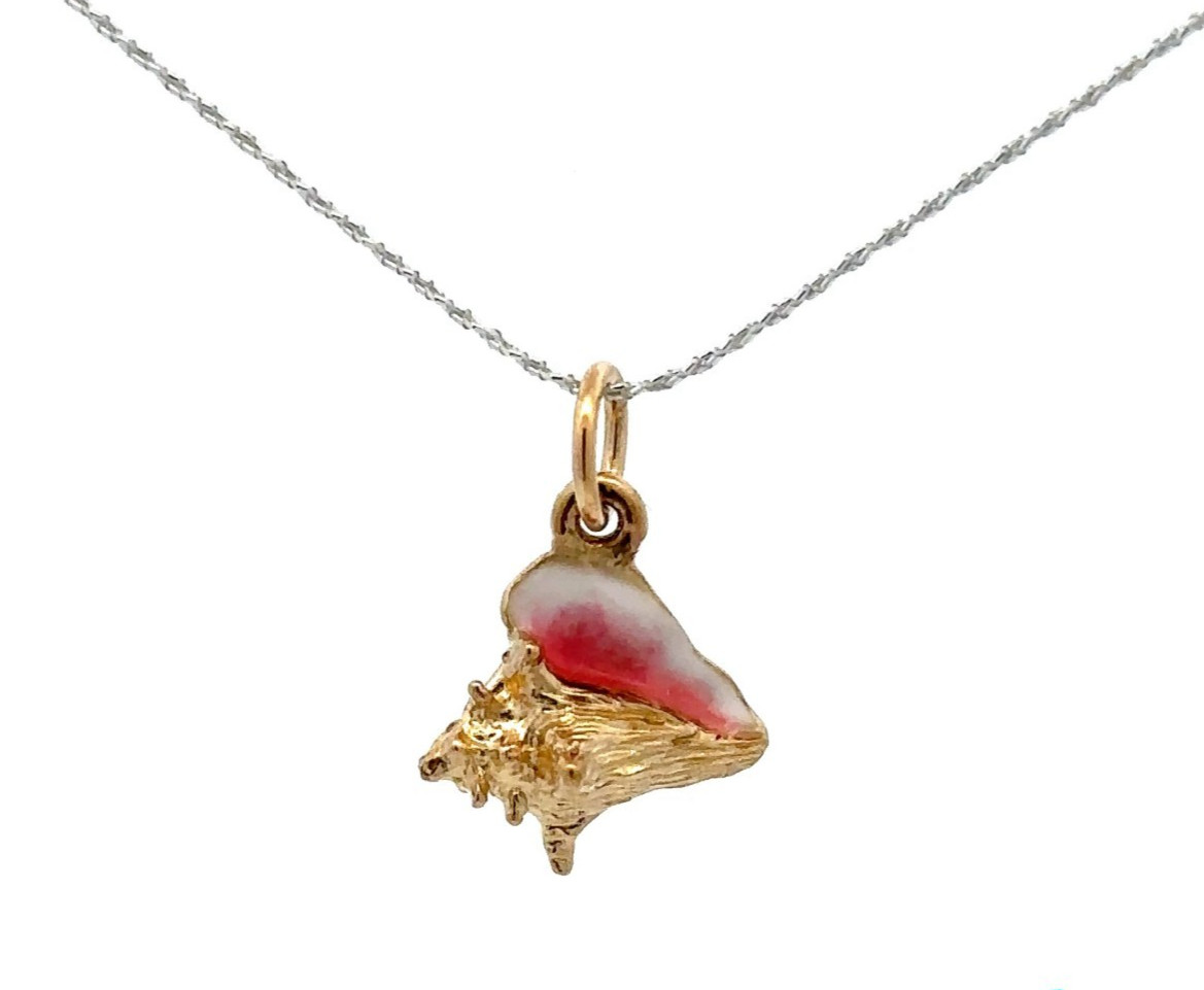 14KT. Yellow Gold Conch Shell Pendant (Mark Edwards)