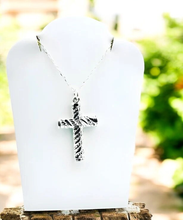 925 Silver, Light Weight Cross Pendant – Chain Sold Separate – 1444