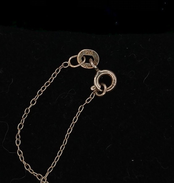925 Sterling Silver Wishbone Pendant Necklace Lucky Fine Cable Chain Minimalist
