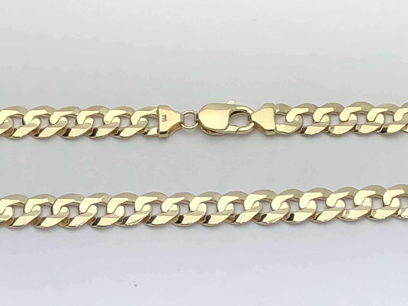 10k Yellow Gold Solid Cuban Curb Link Chain Necklace 30″ 9mm 56.7 grams