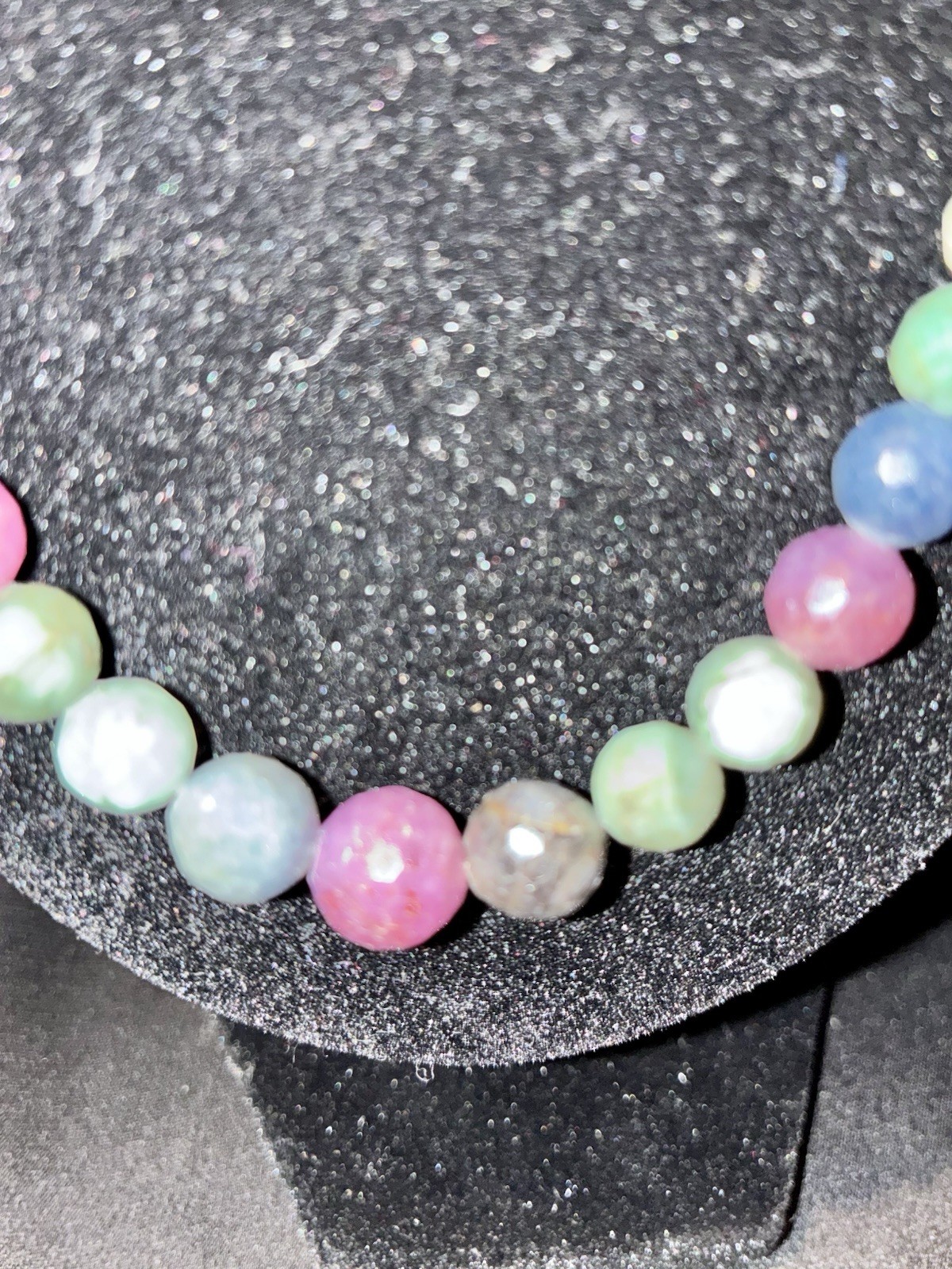 Jay King Mine Finds 925 Sterling Silver Multi Gemstone Faceted Bead Necklace 21”