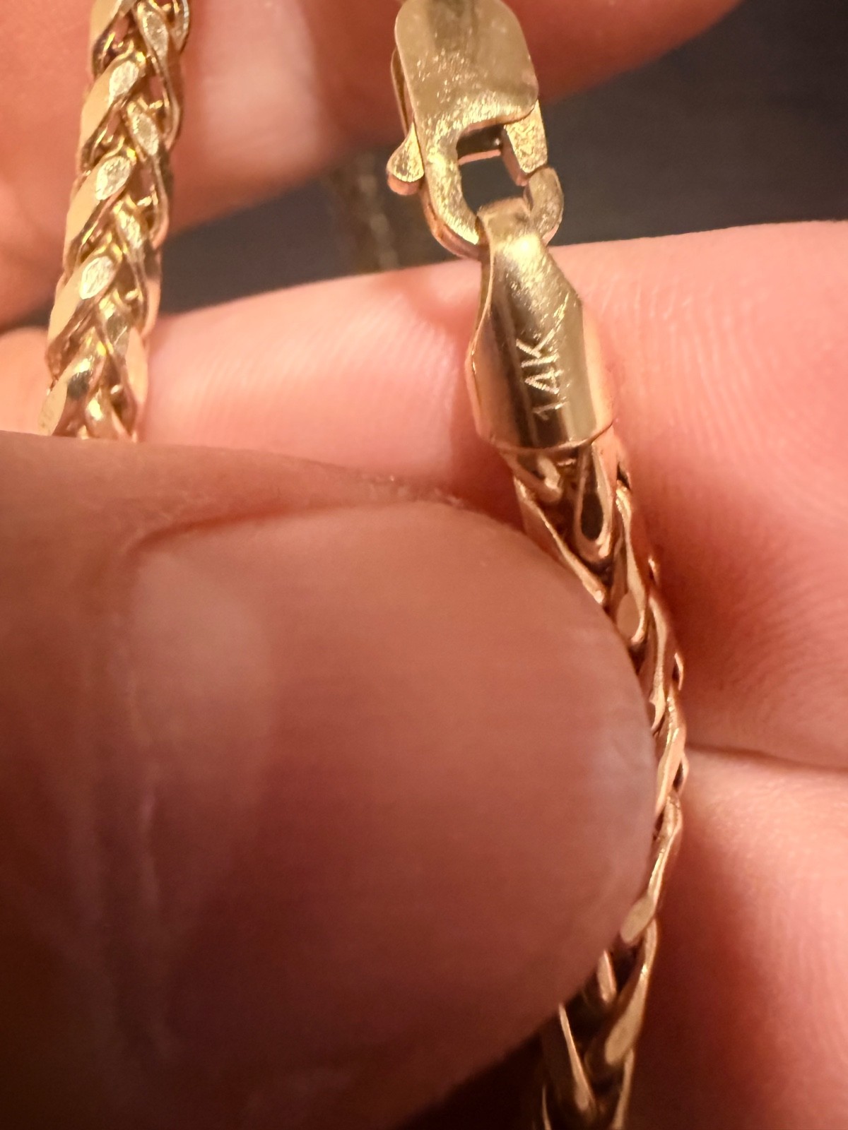 14k gold franco chain 24″ 16.1g 4mm