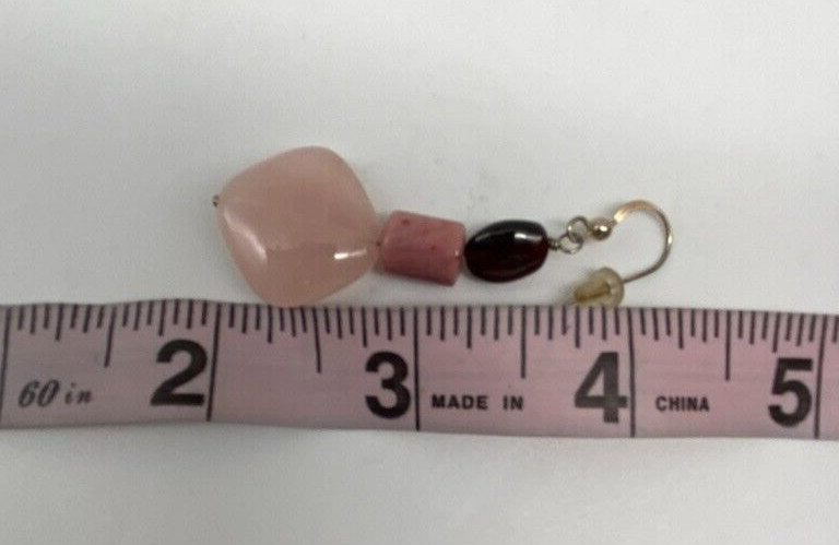 Jay King DTR Mine Finds Necklace & Earrings Pink Rondellelle .925 Graduated 19″