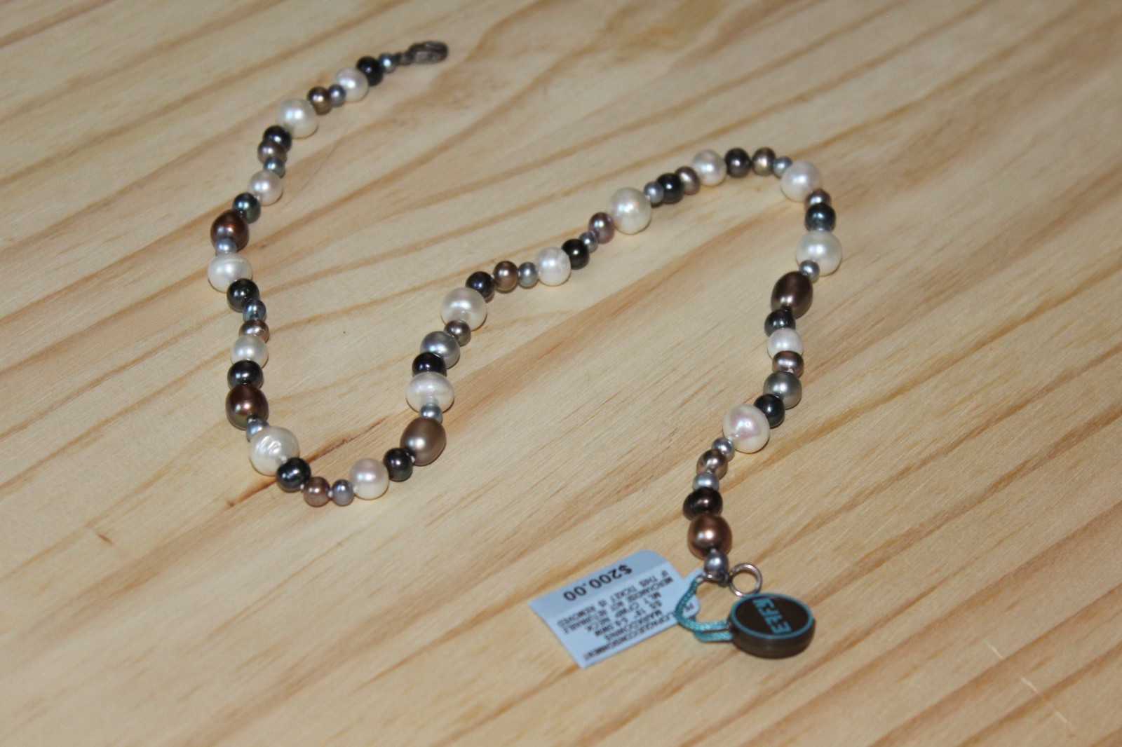 EFFY 18″ Pearl Necklace Sterling Clasp Original Price $200