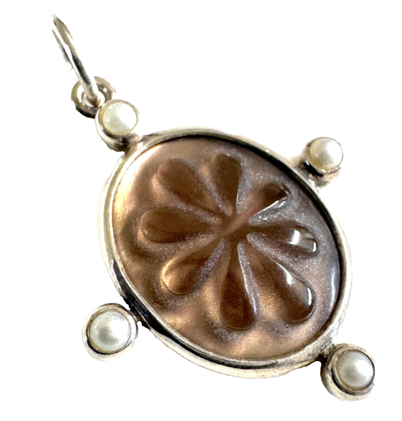 VERY RARE AND RETIRED PANDORA Sterling Silver Heritage Big Pendant 390168p
