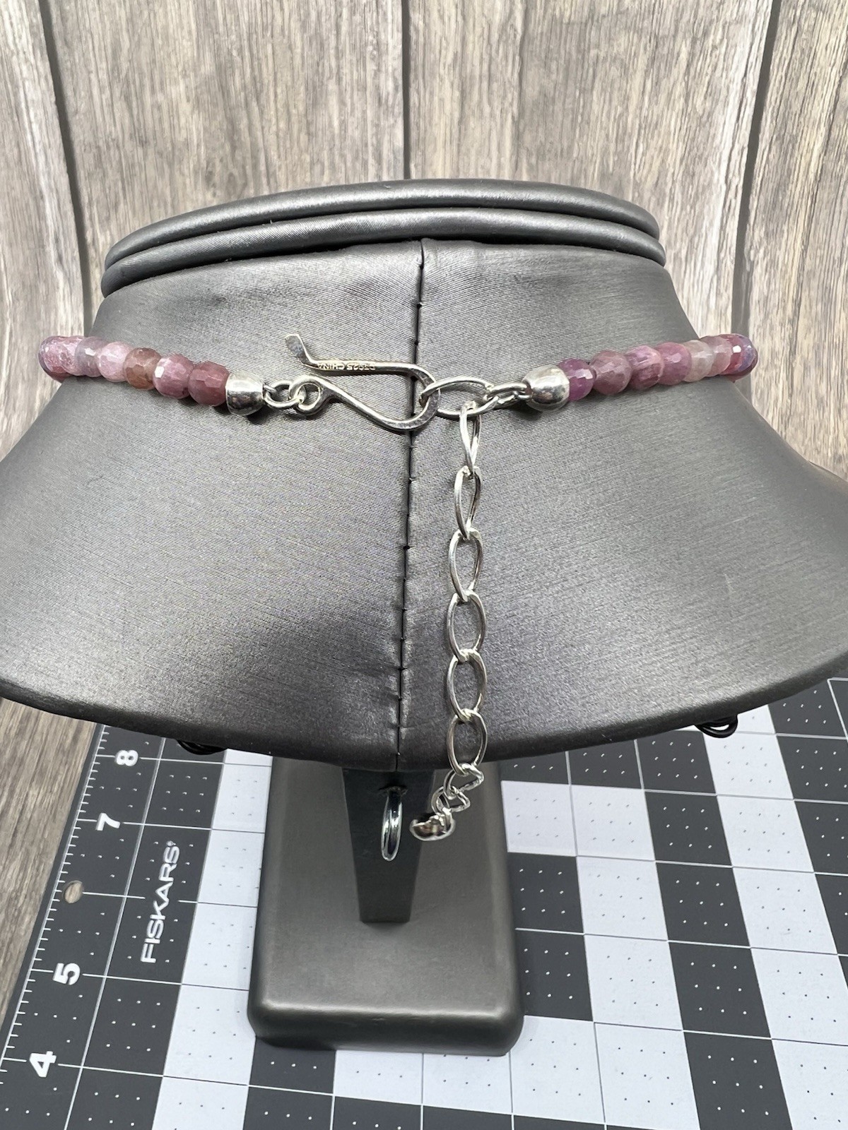 Sterling Silver Pink Sapphire Necklace 18″ Mine Finds by Jay King