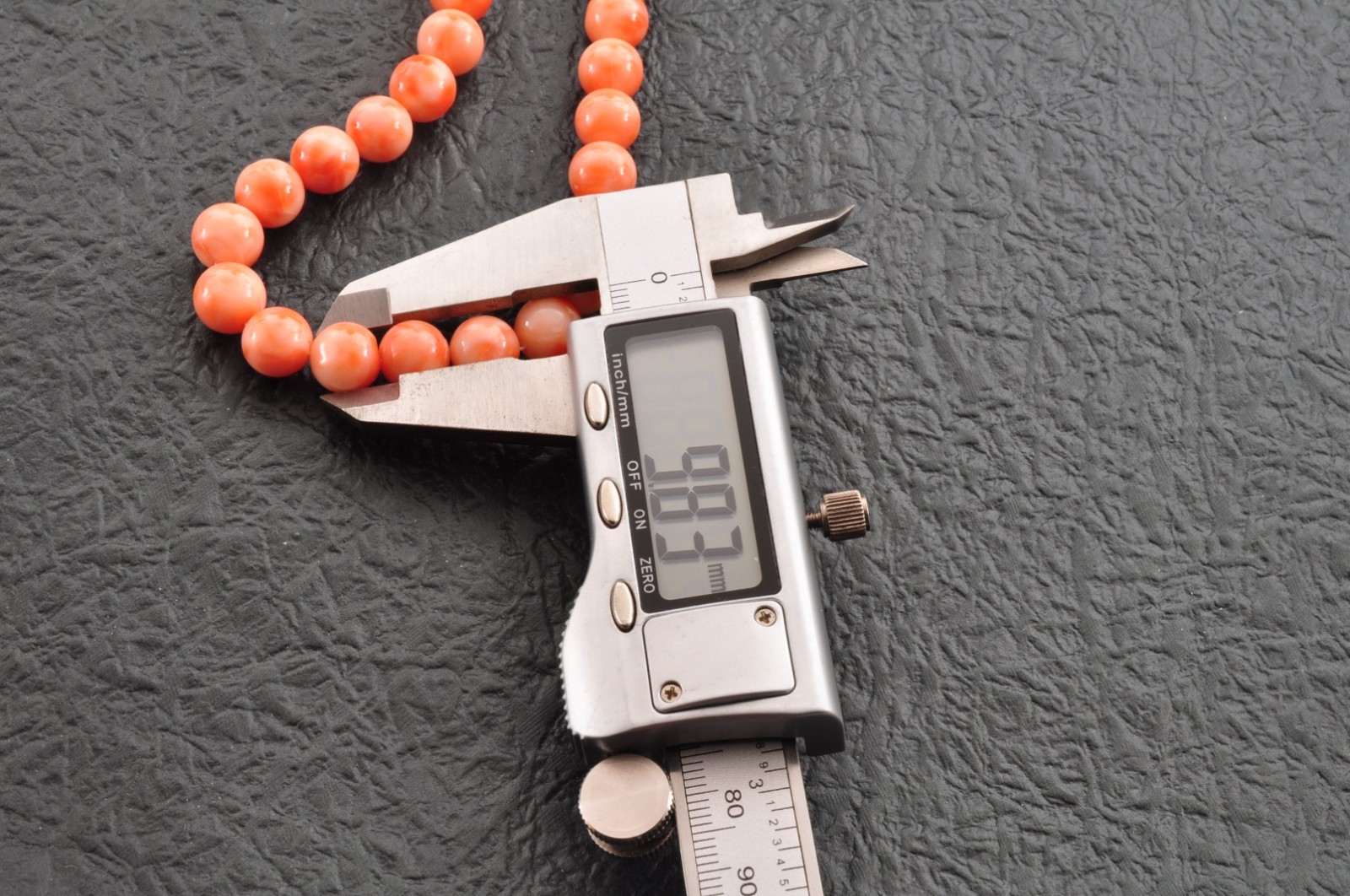925 silver craps Pink coral necklace (17.3in, 370ct) 925 silver with Certificate