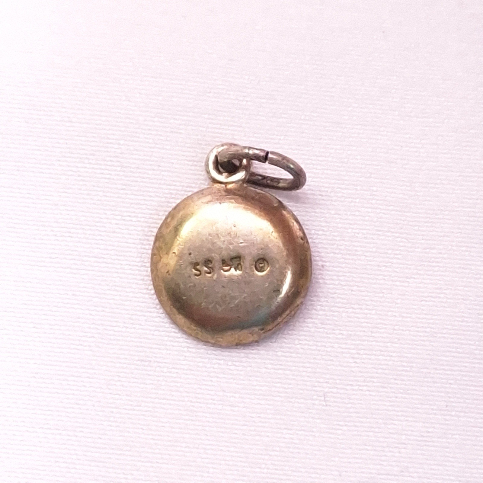 Rare Original Vintage Gold Pan SS w/ Genuine Gold Nugget (20-22K) Charm Pendant