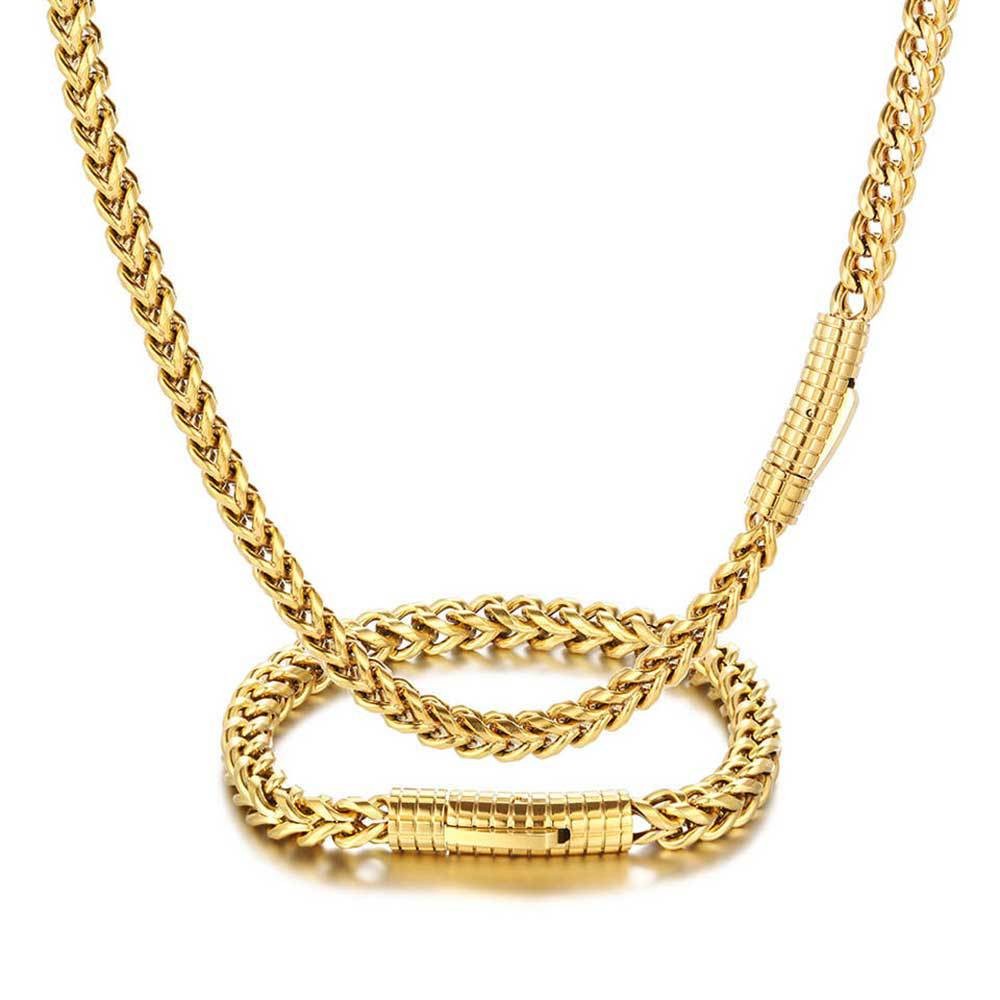 6mm 316L Stainless Steel Cuban Link Chain Hip Hop Men Bracelet Daily Jewelry
