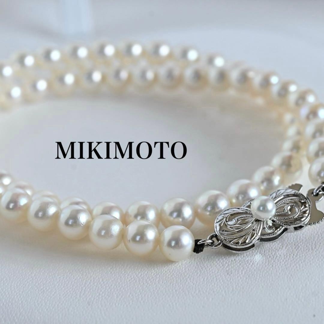 MIKIMOTO Hanadama Akoya Pearl Necklace Top Grade Honshinjyu 6-5.5mm Japan Auth