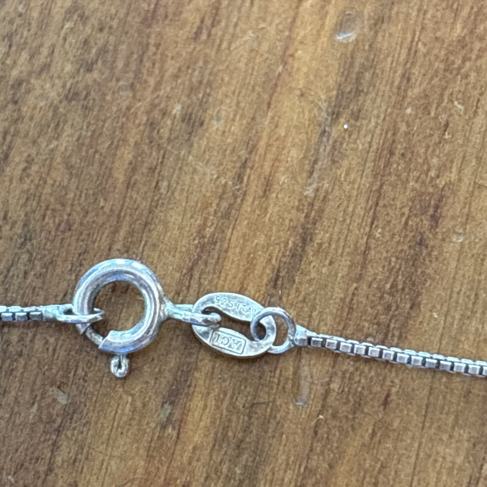 Vtg Necklace MARKED AGI ITALY 925 STERLING SILVER Chain Jewelry 18”