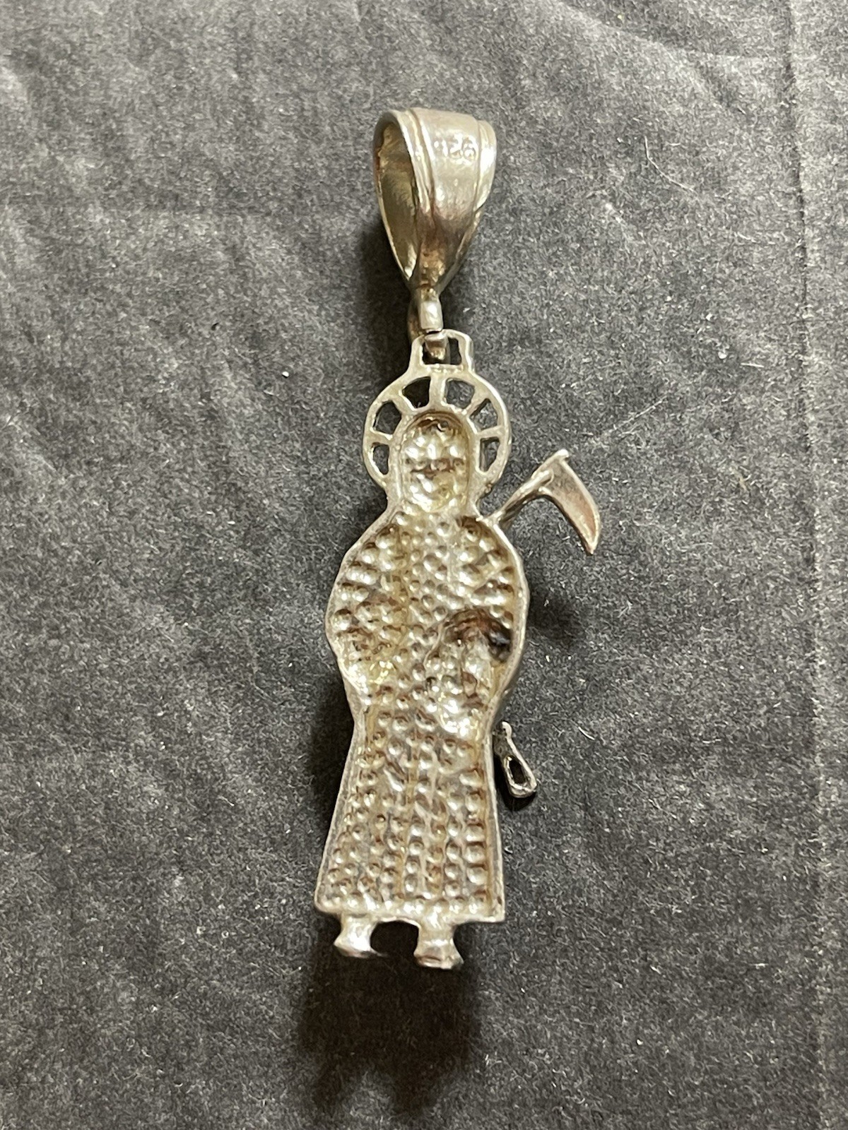 Really Cool! Sterling Silver Grim Reaper Pendant