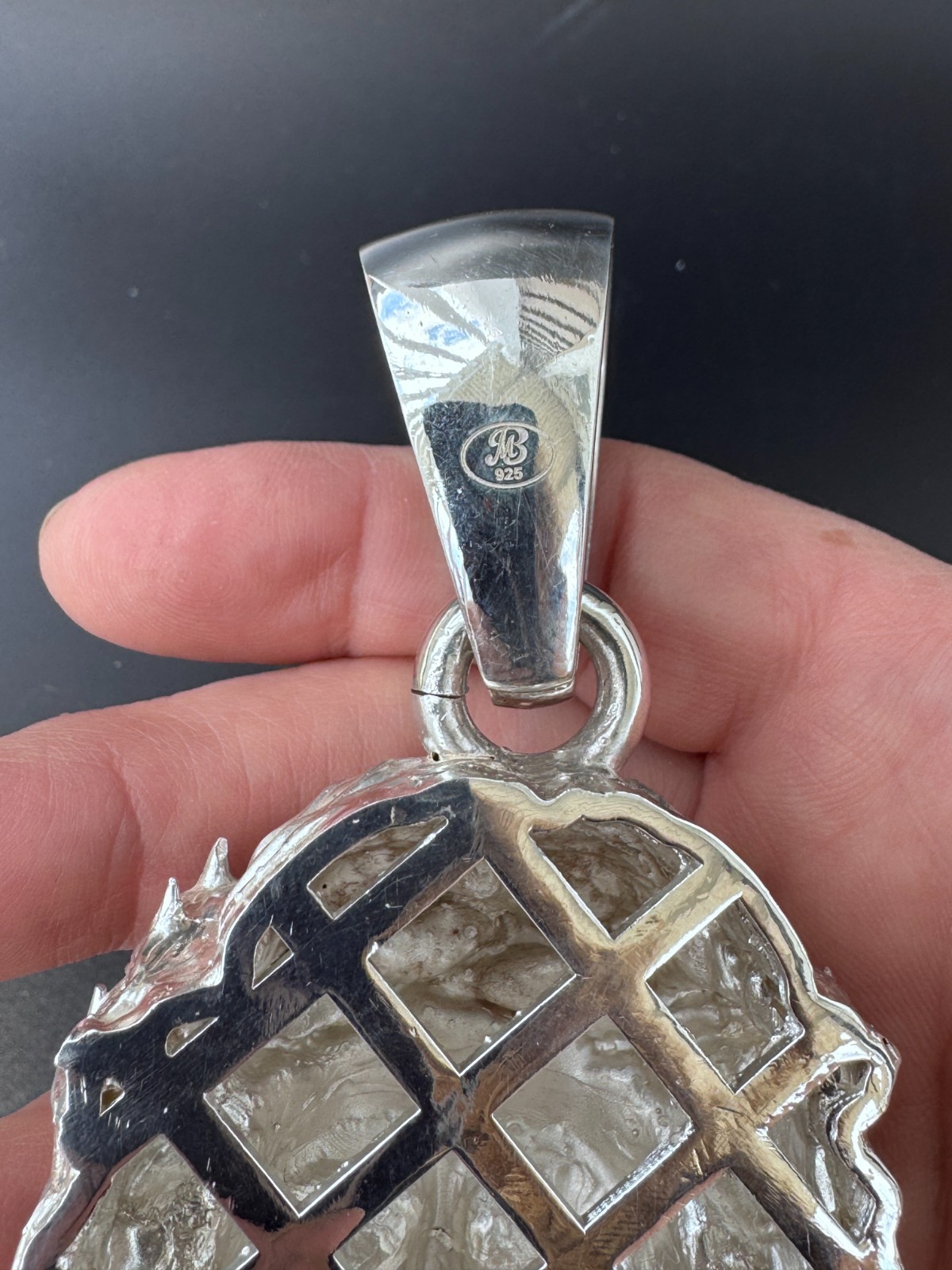 Jesus Head Pendent 4.25″ Extra Large Solid Sterling Silver 925 Heavy! 145 grams