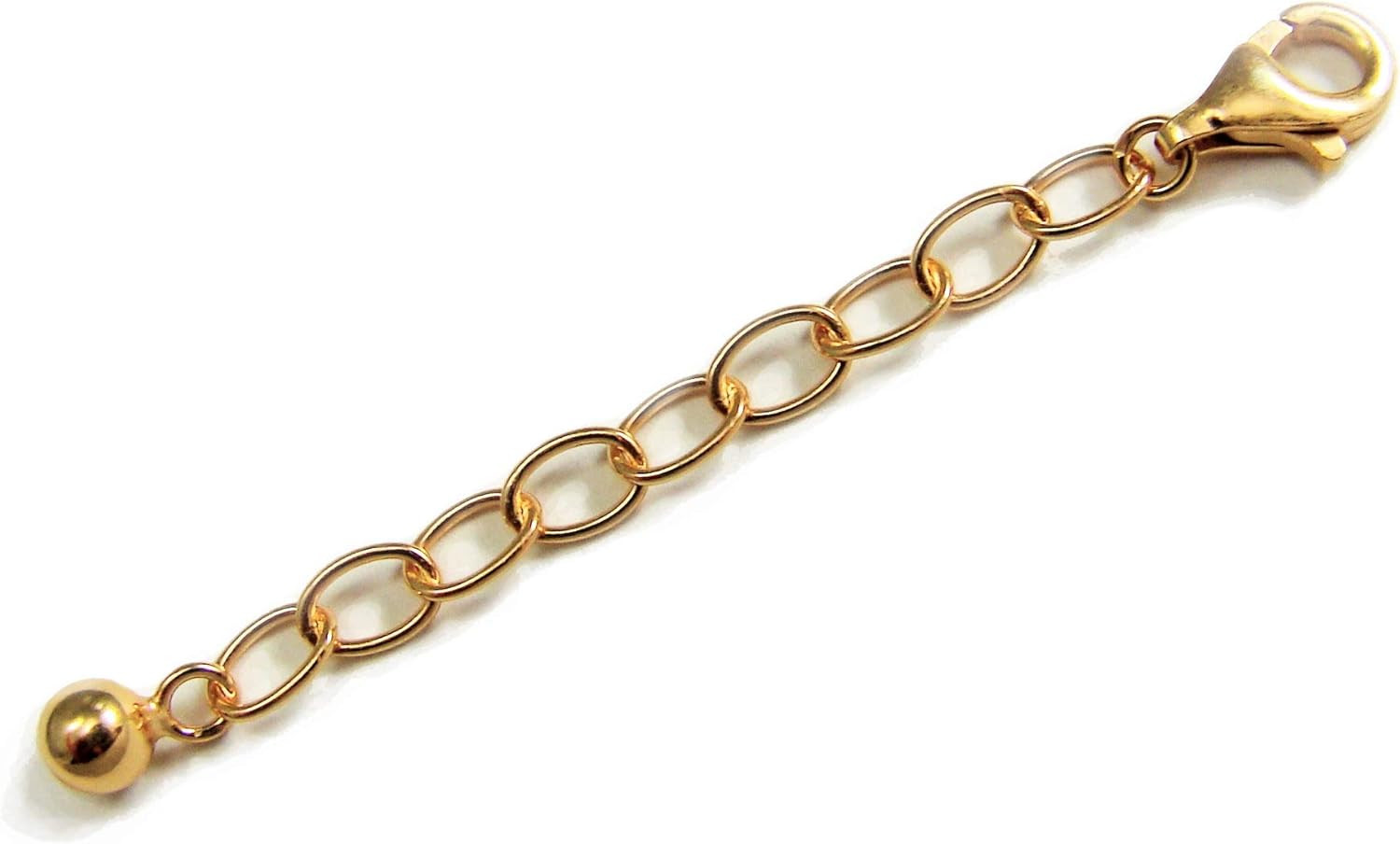 Chain Extender 2in 18K Gold Plated 925 Sterling Silver