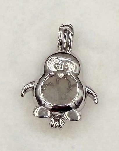 Sterling Silver Pearl Cage Pendant for Necklace Bracelet Nature Animals Insects