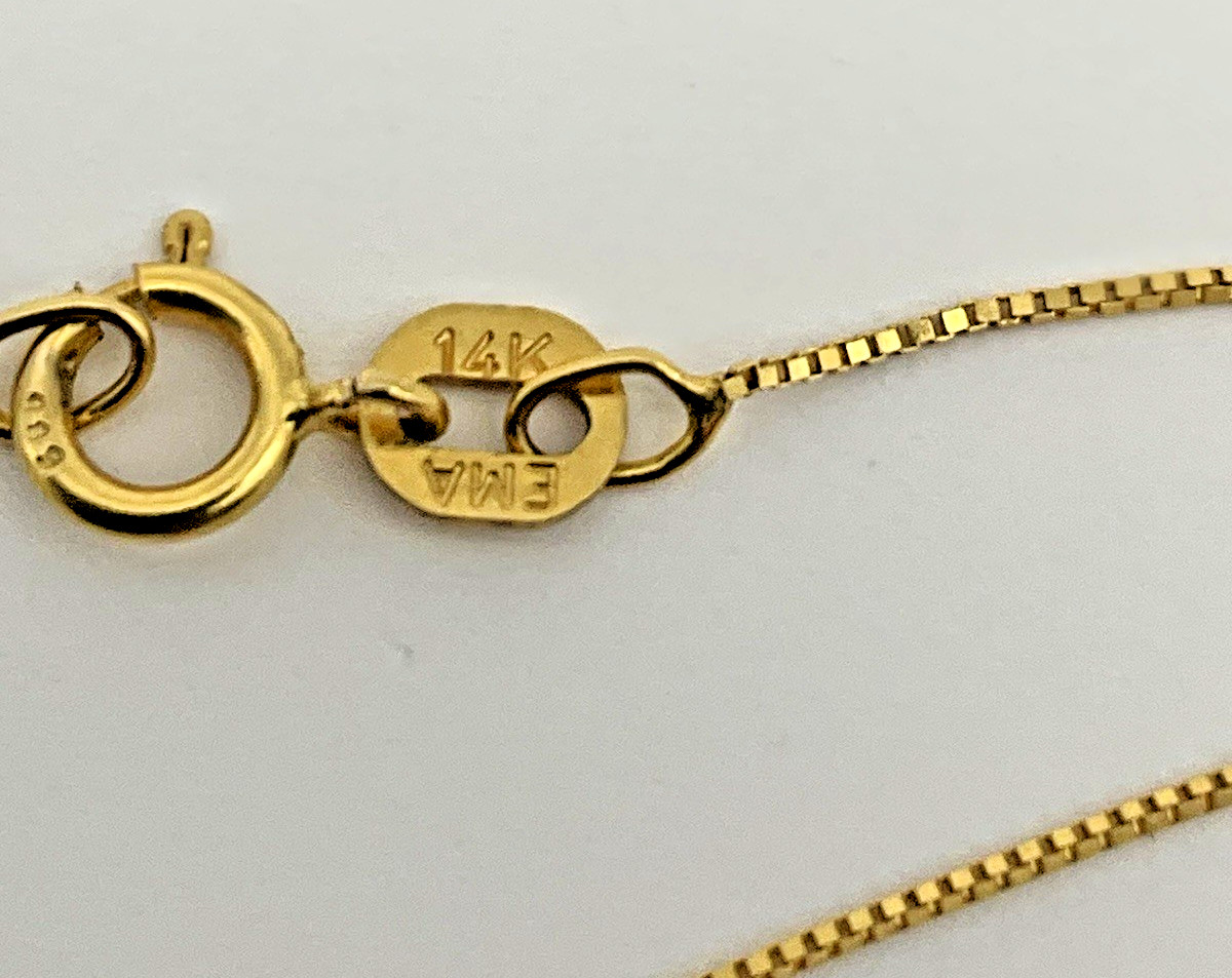 14K Yellow Gold 1.22cttw Aquamarine & Diamond Pendant With 18” Box Chain