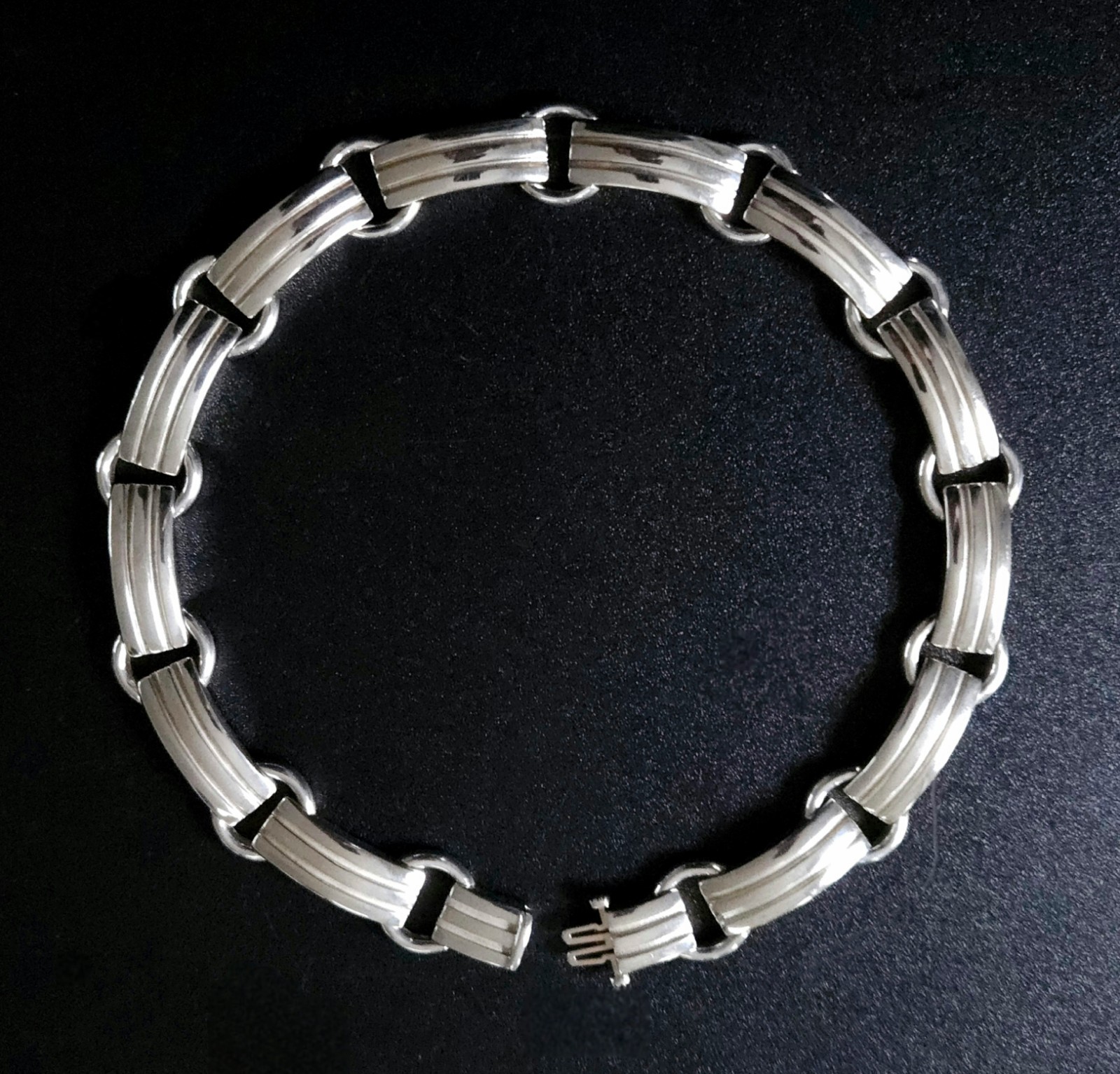 Tiffany & Co Sterling Silver 1995 Atlas Collar Necklace 87g 1st Run Collector