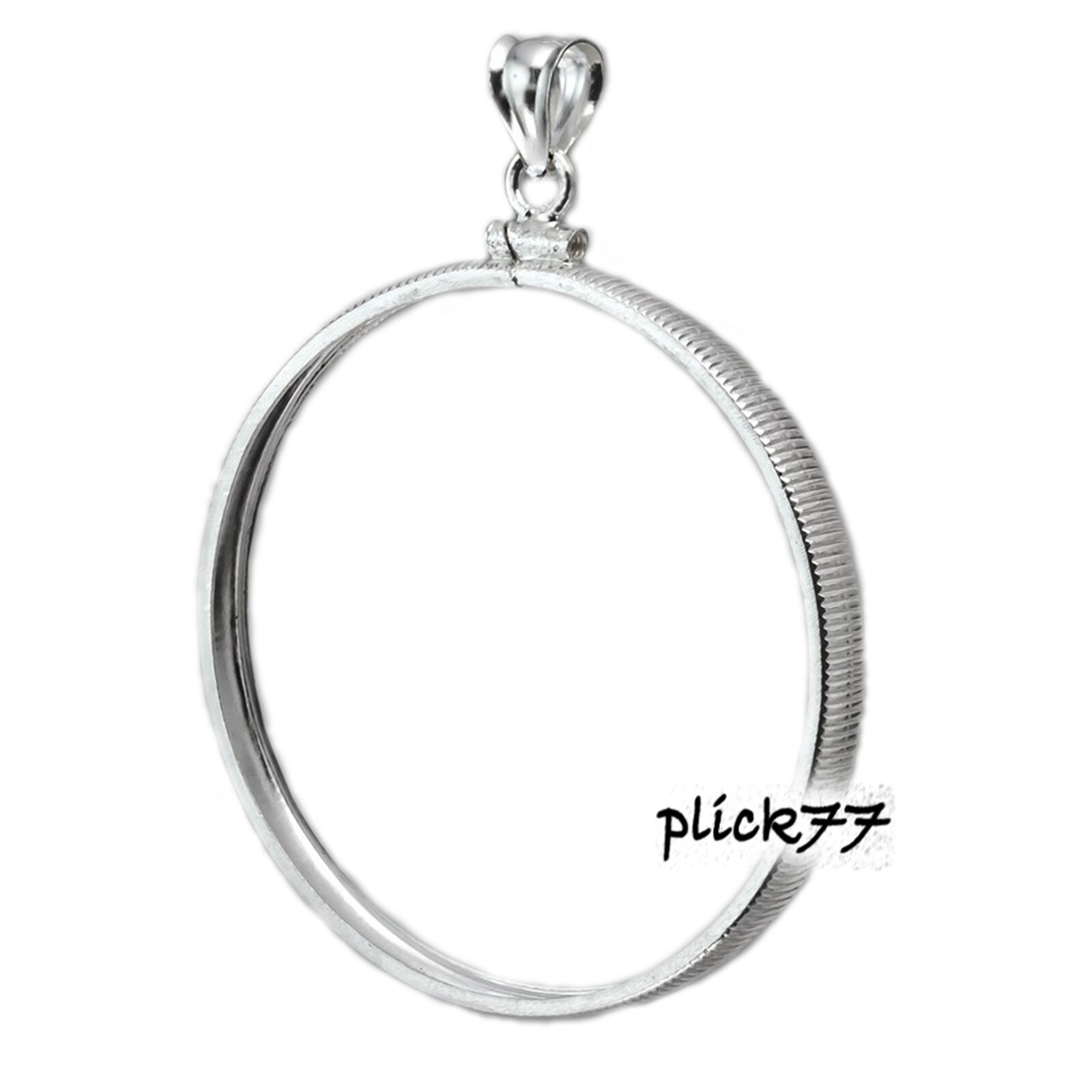 Indian Head Penny Coin Bezel Sterling Silver Coin Edge Frame Mount Pendant