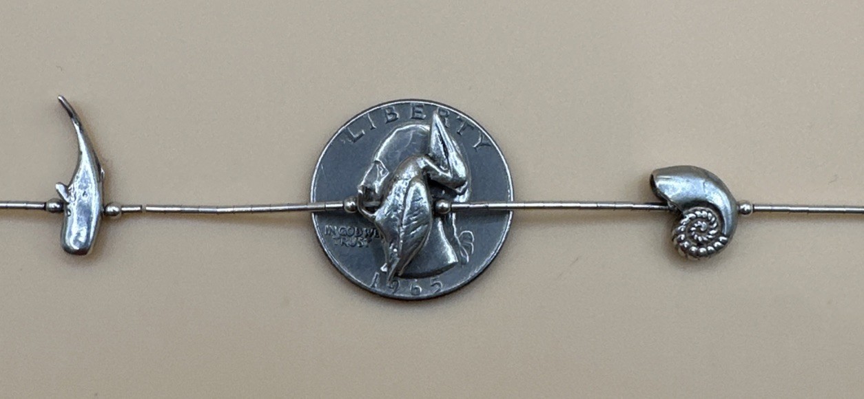 Native American 925 Sterling Silver Sea Life Animals Necklace