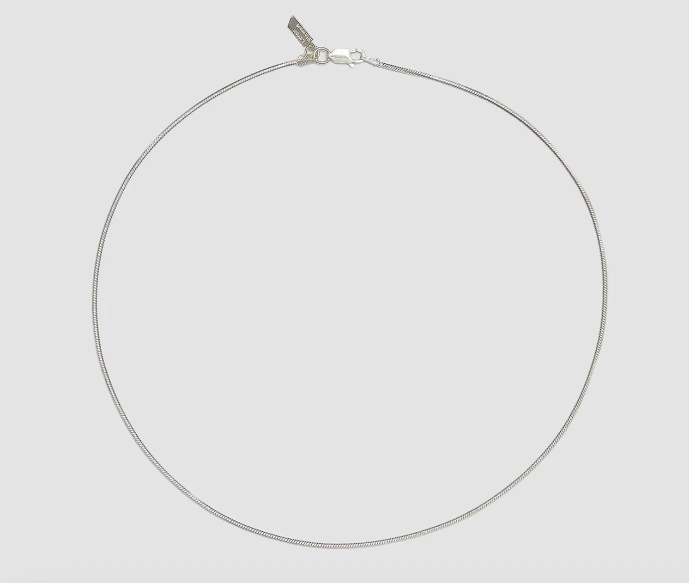 Loren Stewart Sterling Silver Classic Snake Chain—16″ Unisex Made in Italy