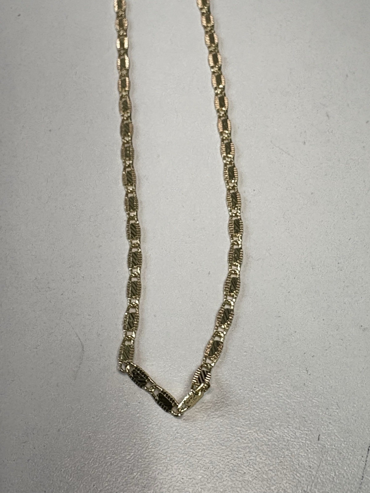 14k Gold Filled/Plated Valentino Chain Necklace ~ 18” ~ 2mm ~ 5.2 Grams ~ NEW