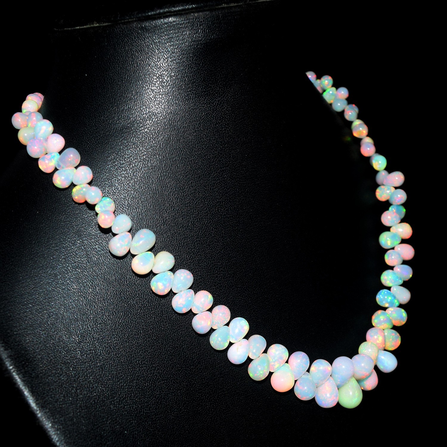 Fabulous 111.00 Cts Amazing Ethiopian Opal Beaded Beautiful Necklace RK 01 E819