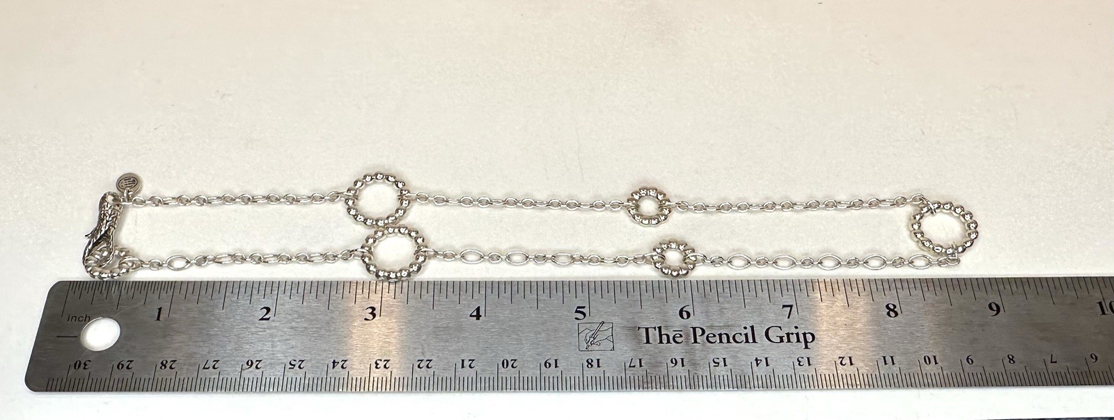 John Hardy 925 Sterling Silver 18″ Beaded Circle Station Necklace, Pouch & More!