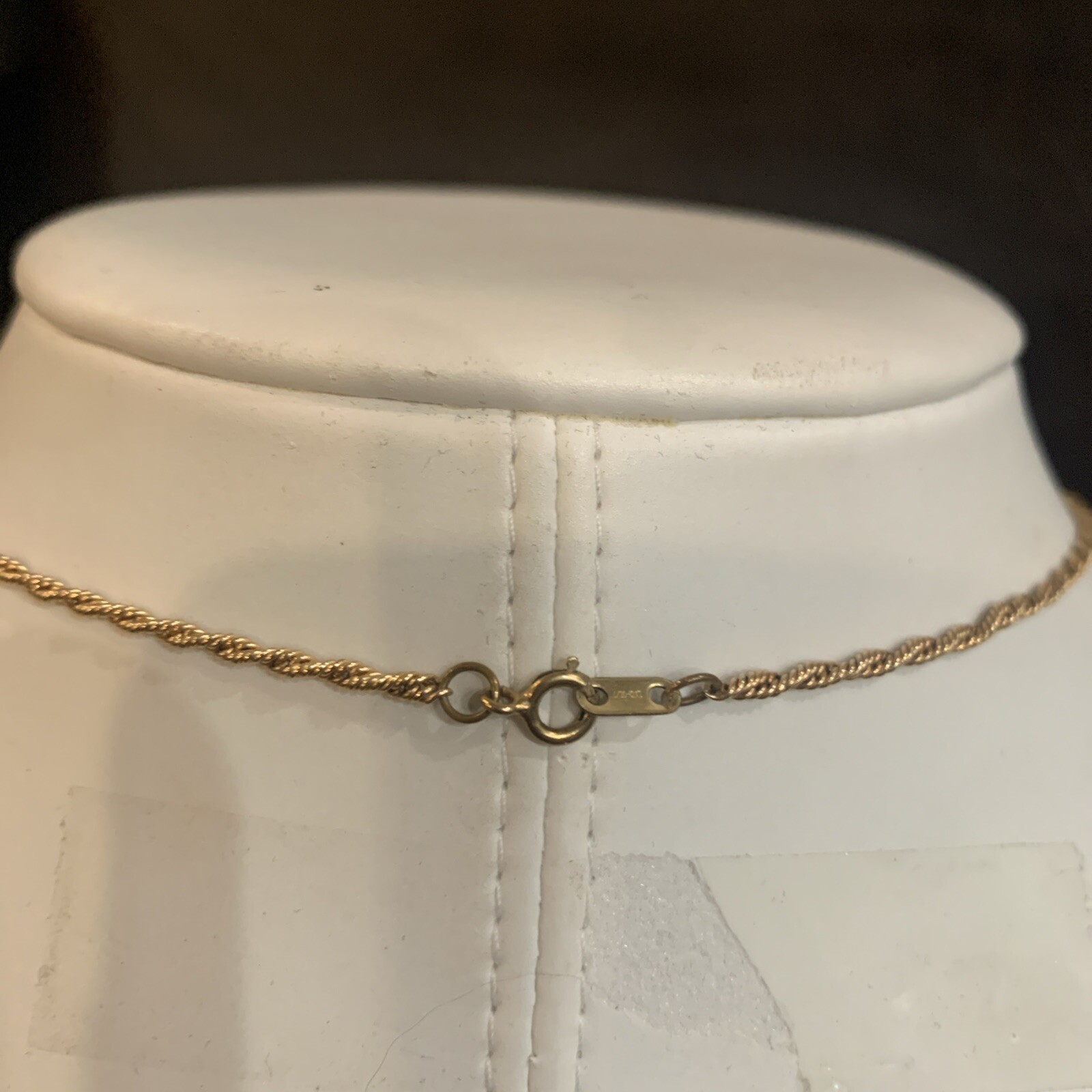 1/20 12k Gold Filled Rope Chain Necklace And Bracelet 7.86g 18.5 Inch 7 Inch