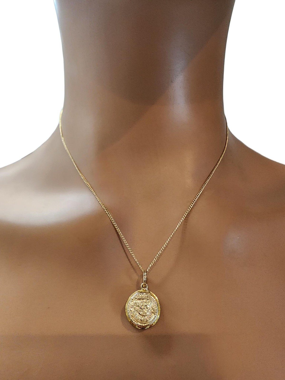 14K Yellow Gold Articulating Anniversary Cake Pendant #25525