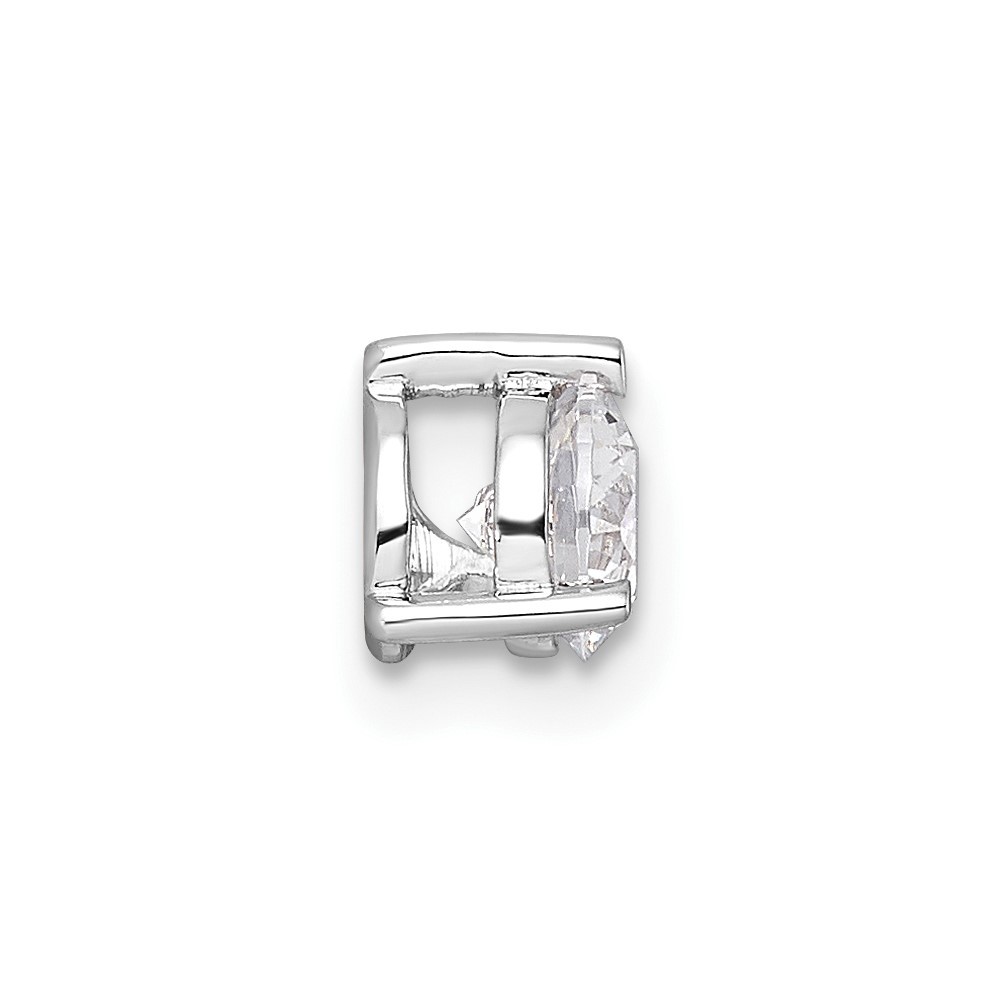 14k White Gold 1/2 Ct Round Cut Lab Grown Dimaond VS/SI G+ Solitaire Pendant