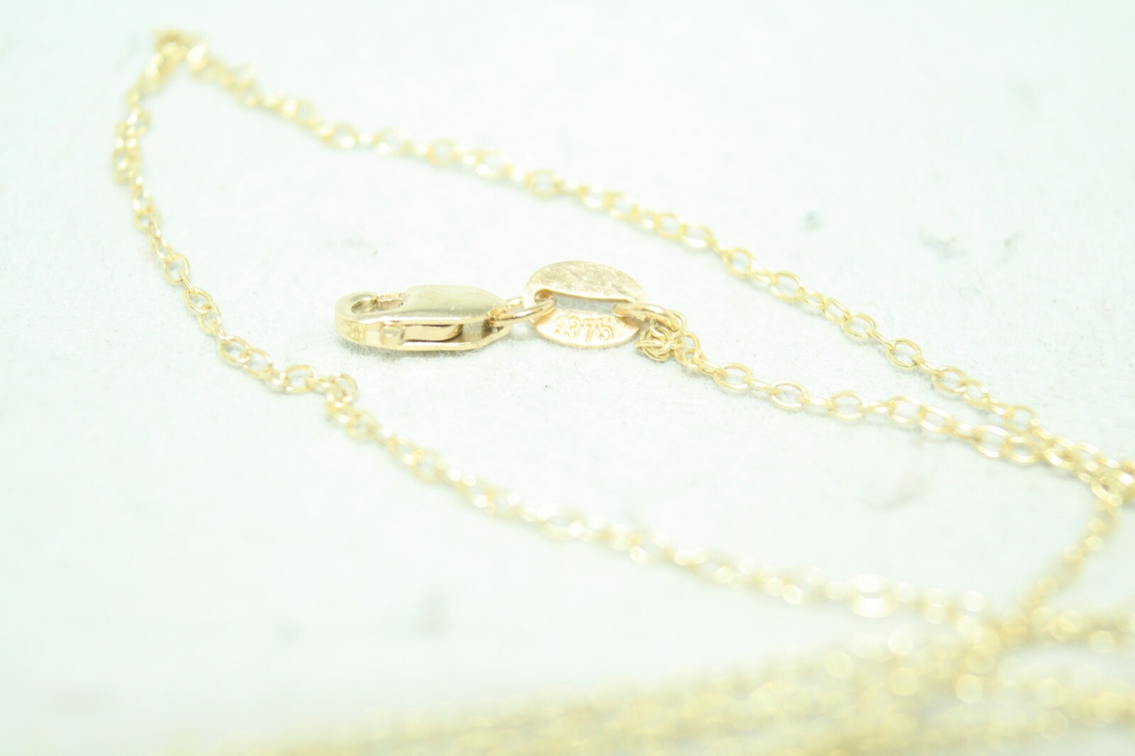 100% BRAND NEW 9K Solid Yellow Gold 1.2mm Link Necklace Chain 70cm Lobster Clasp
