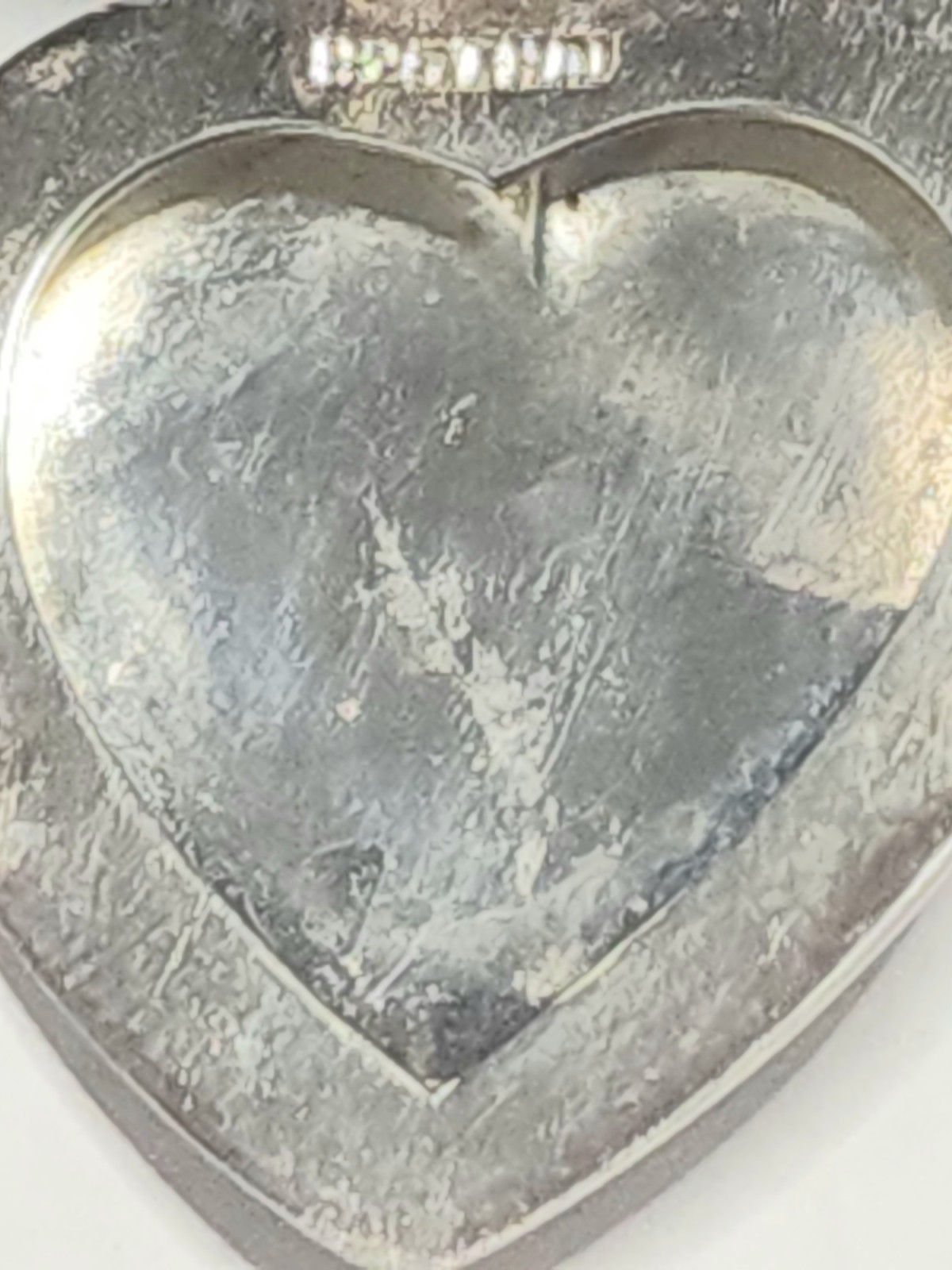 Vtg 925 THAI Sterling Silver Puffy Heart Locket Necklace 23.5” Box Chain 15.2g