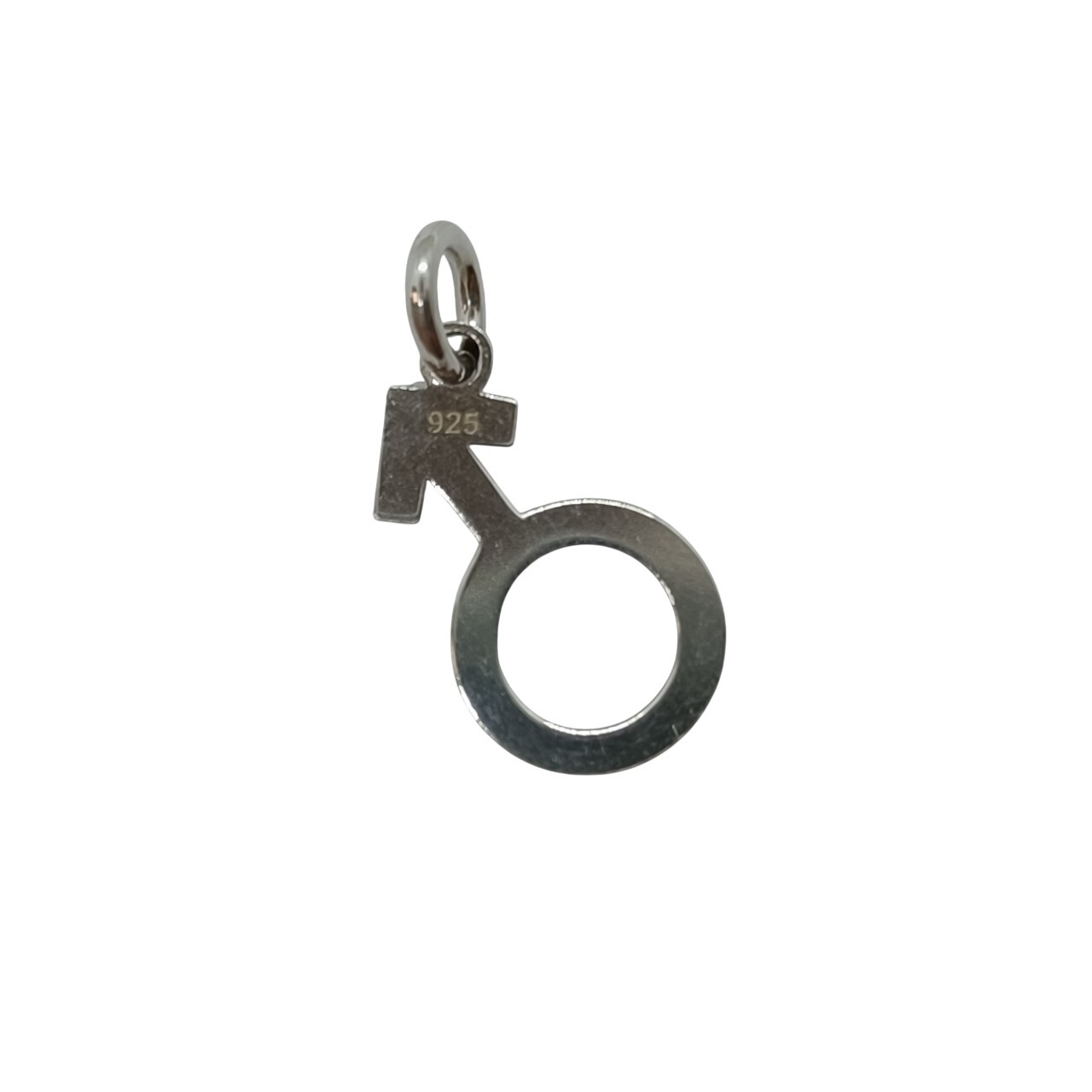 Handmade Sterling Silver Pendant Charm Male Symbol Hallmarked 925 Nickel Free