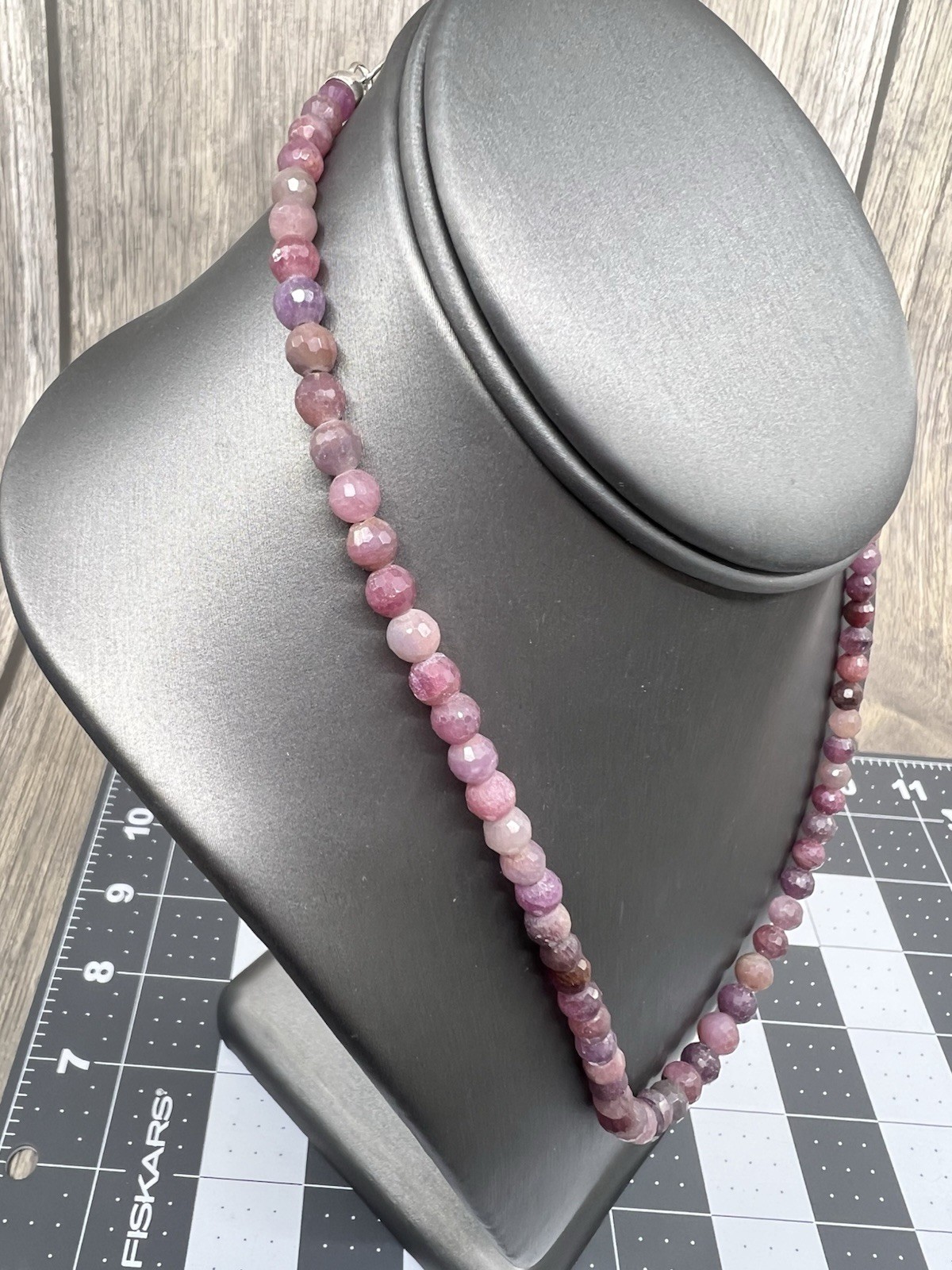 Sterling Silver Pink Sapphire Necklace 18″ Mine Finds by Jay King