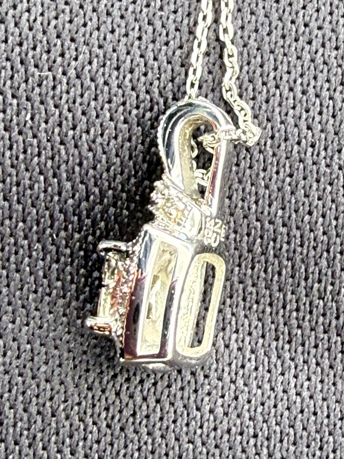 1/3 CTW Diamond Cluster Quad Halo 10K White Gold Pendant + 18″ Chain $678 Retail