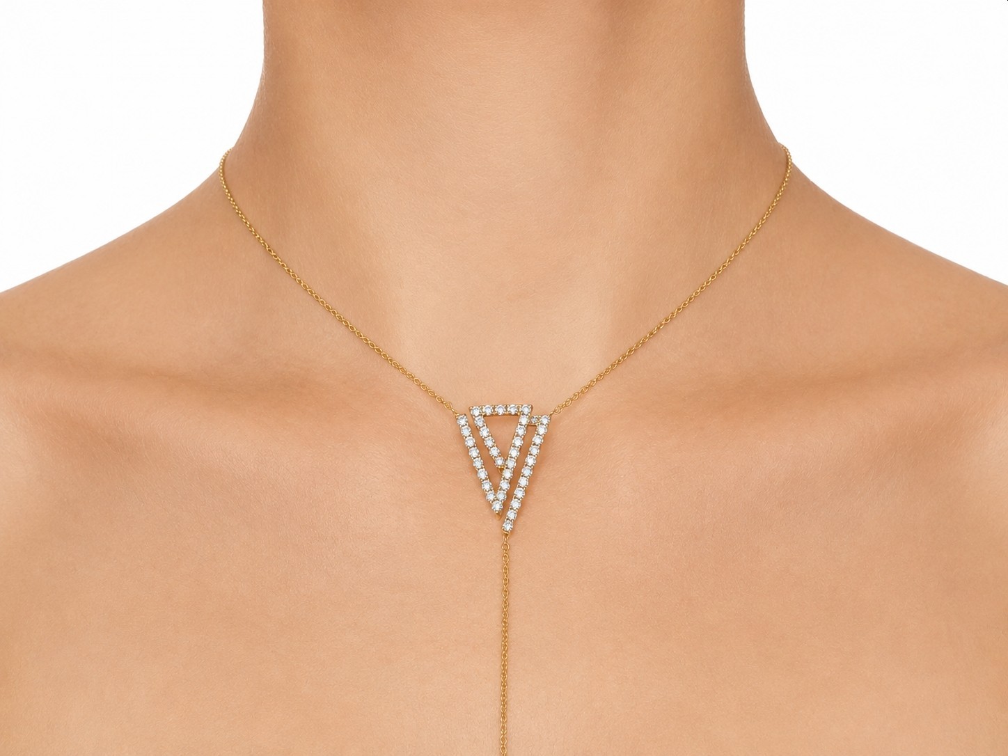 Graziela 14K Yellow Gold 0.50 ct Diamond Necklace NWPackaging & Auth Card $2,200