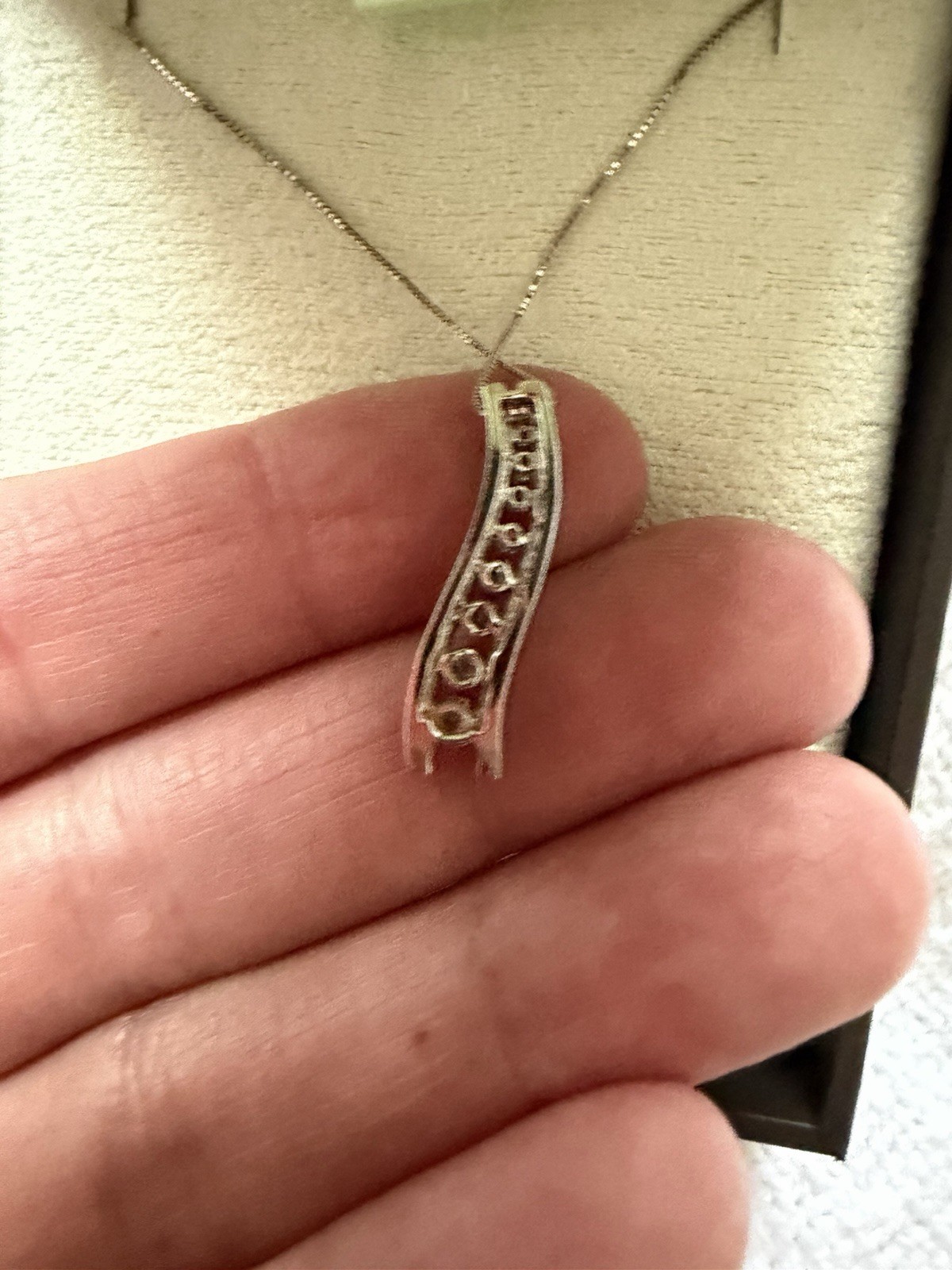 Ross Simon 14 Karat Gold .75 Diamond Pendant White Gold Necklace