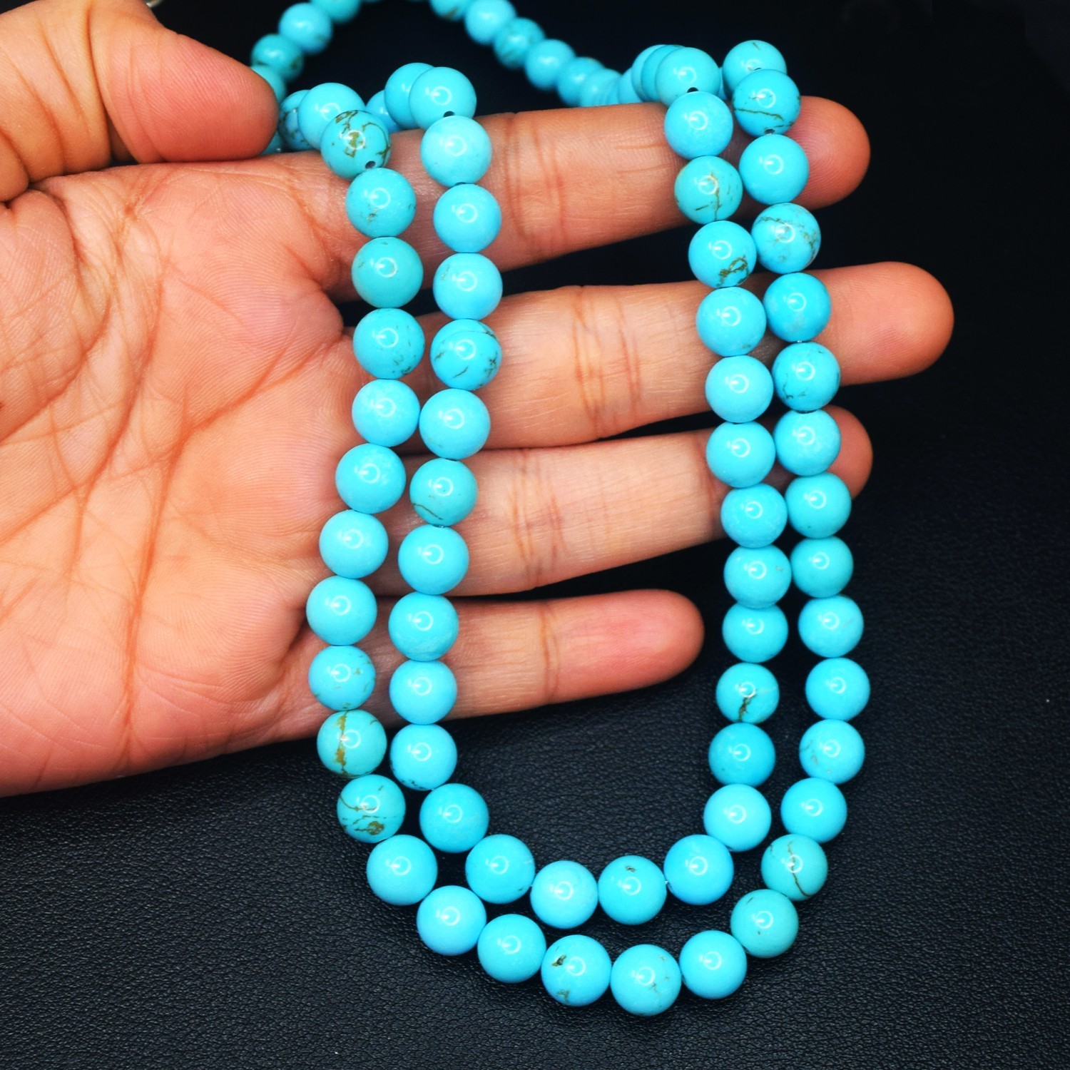 Single Strand Howlite 445.00 Cts Best Beaded 108 Prayer Mala Necklace RK 120 AZ1