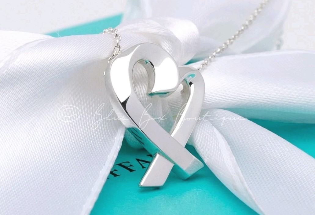 Tiffany & Co. Paloma Picasso Loving Heart Necklace Large 22mm Silver 18″ Chain