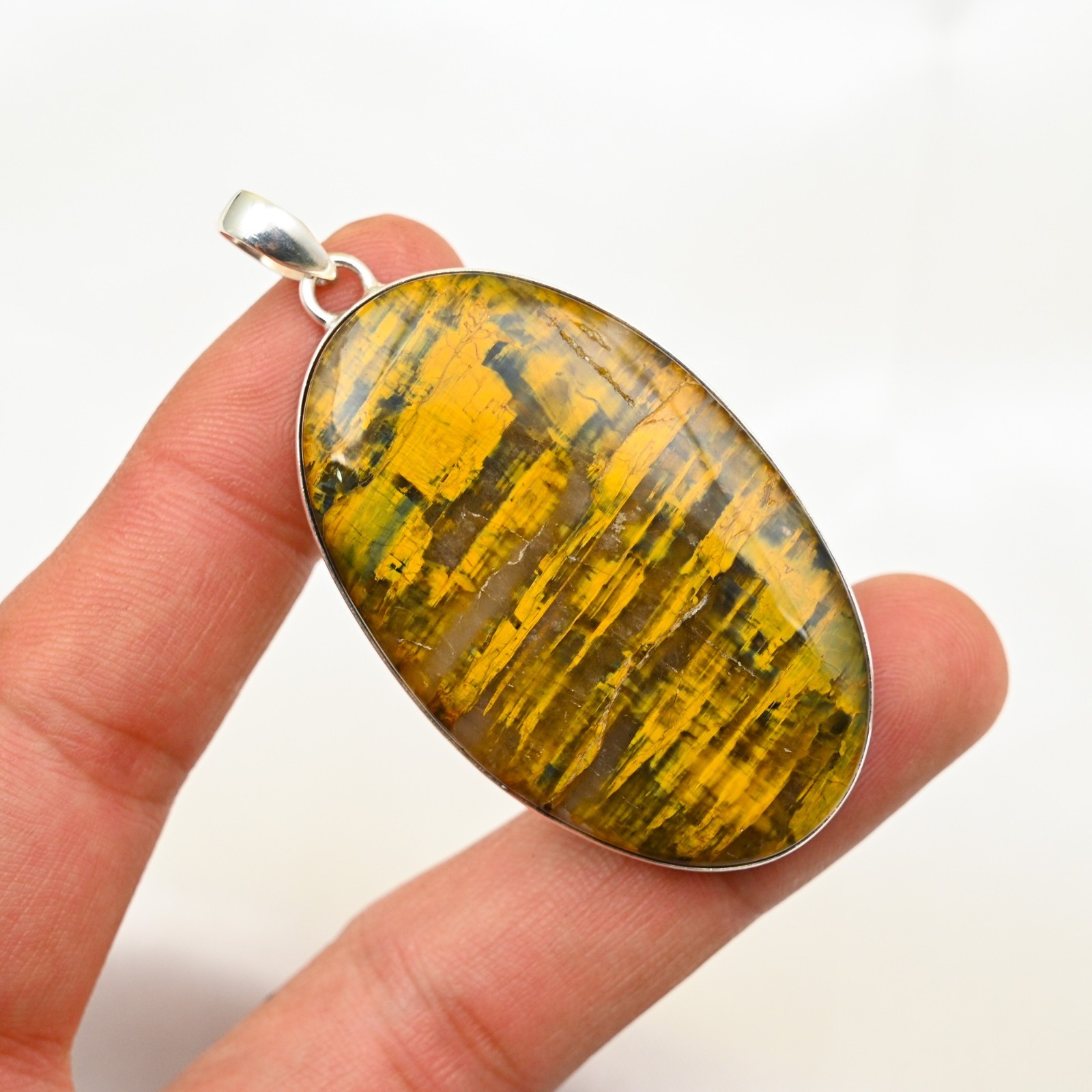 Neelite Gemstone 925 Sterling Silver Handmade Pendant Jewelry Gift For Wife