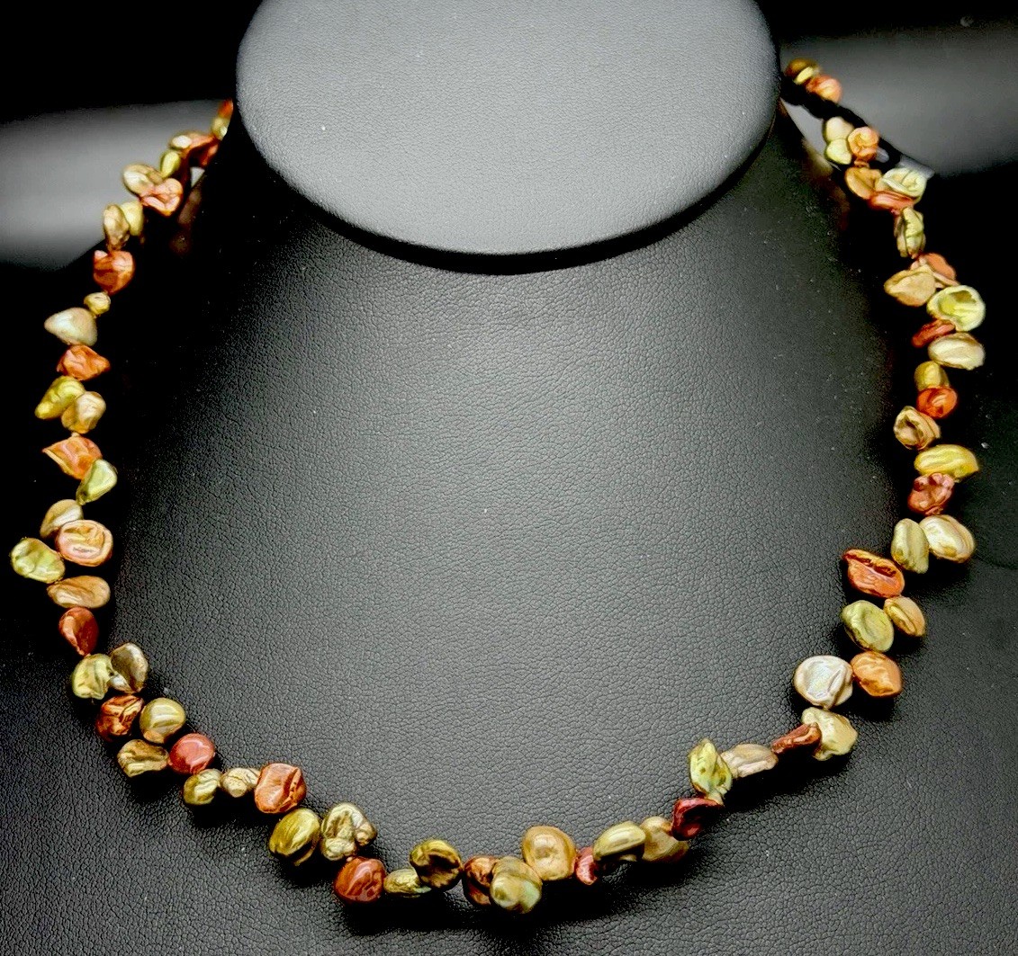 Honora Keshi Pearl Multi Color 17” Necklace New In Box