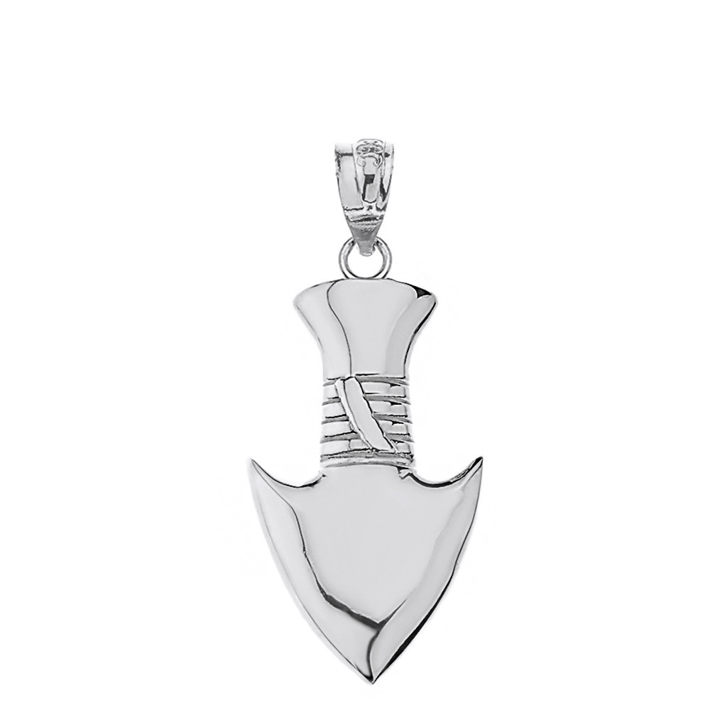 Solid Gold Arrowhead Pendant Necklace (Available in Yellow/Rose/White Gold)