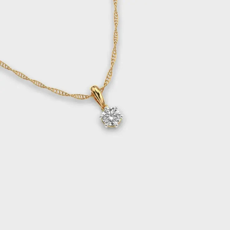 2.00 CtStar On the Horizon Diamond Pendant (Without Chain) 14k gold plated
