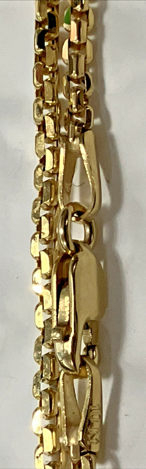 10k Real Gold Rounded Box Chain Semi-Solid 4.4Grams 1.9×1.5mm 22” Brand NWT 10K