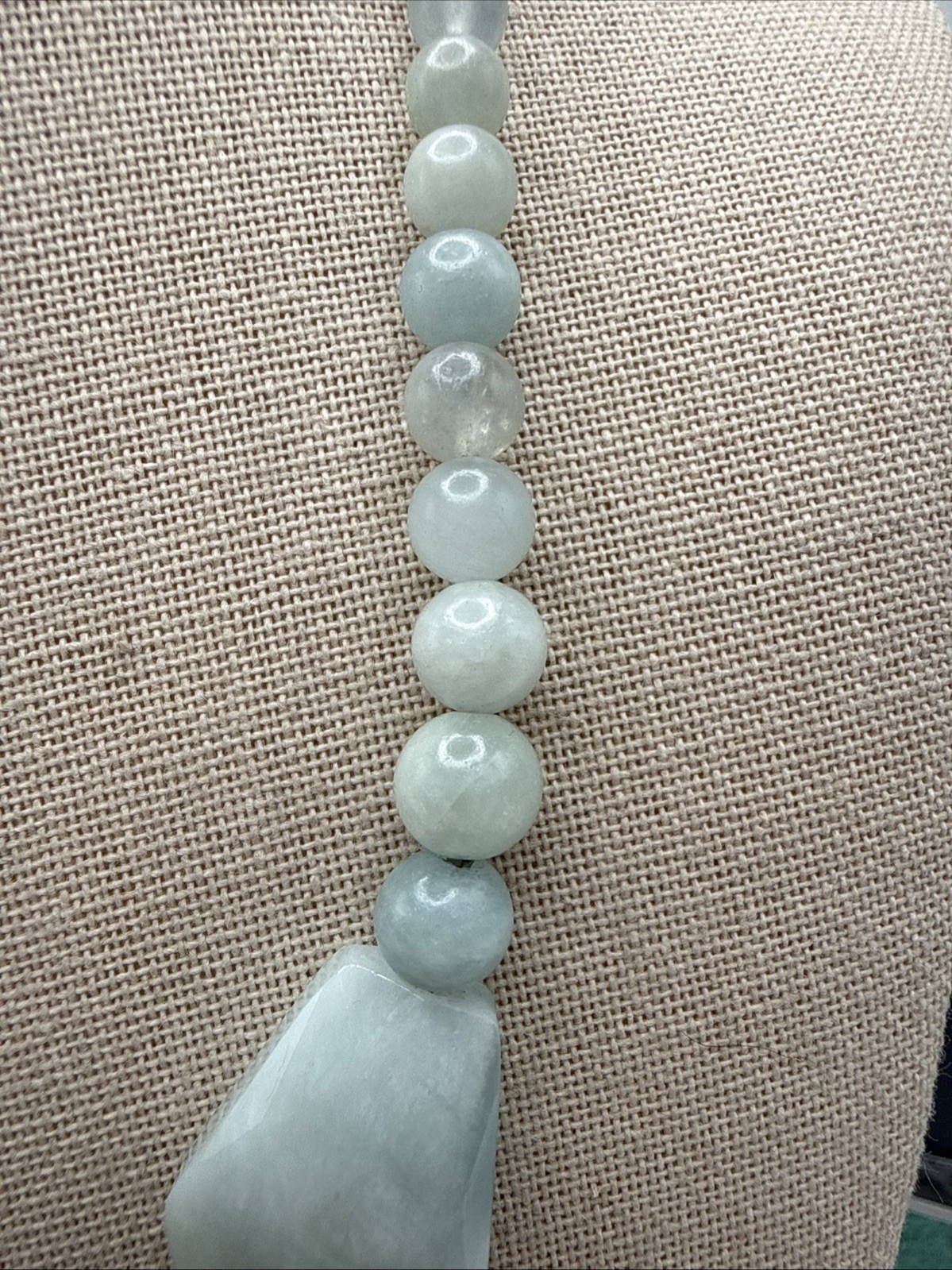 Jay King Natural Blue Aquamarine Sterling Silver Necklace 18-21”