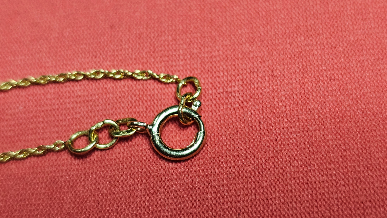 14K Yellow Gold 18″ Link Necklace 1.22 Grams Estate Clean Nice!