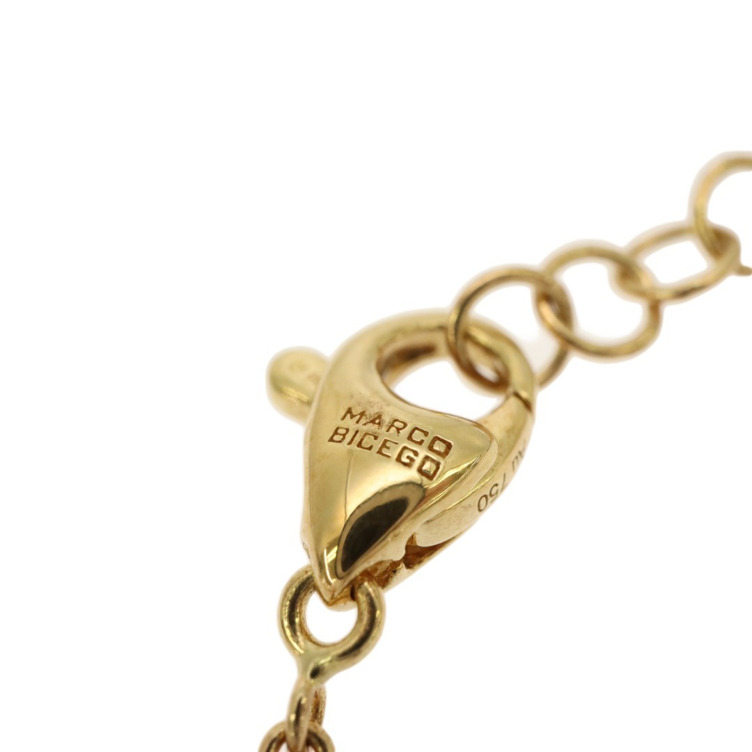 MARCO BICEGO Yellow Gold 18K & Diamond Necklace Total Length 17.3 in With Case