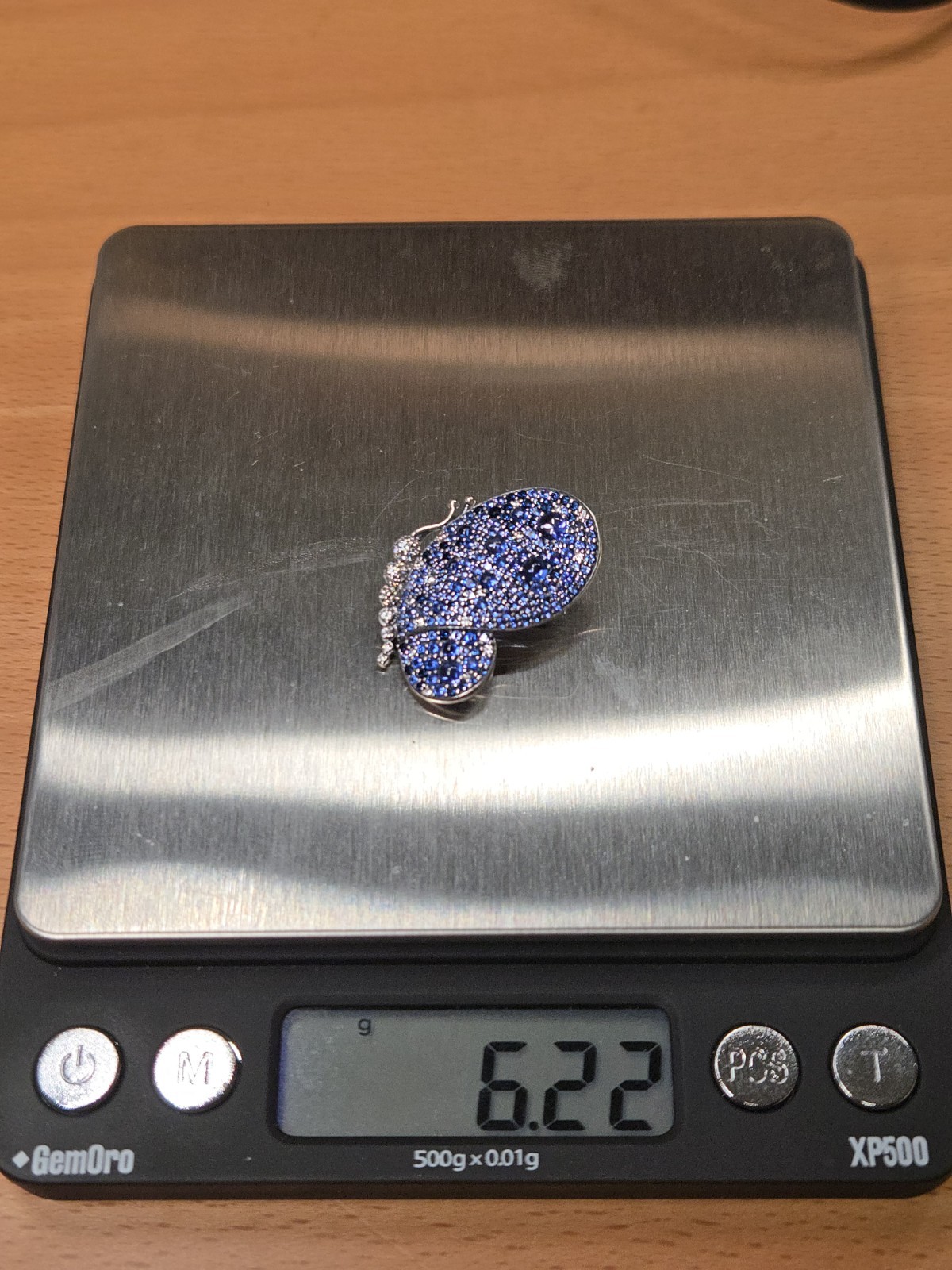 Pandora Blue Pave Butterfly Brooch Pendant S925 ALE Sterling 697996NCB